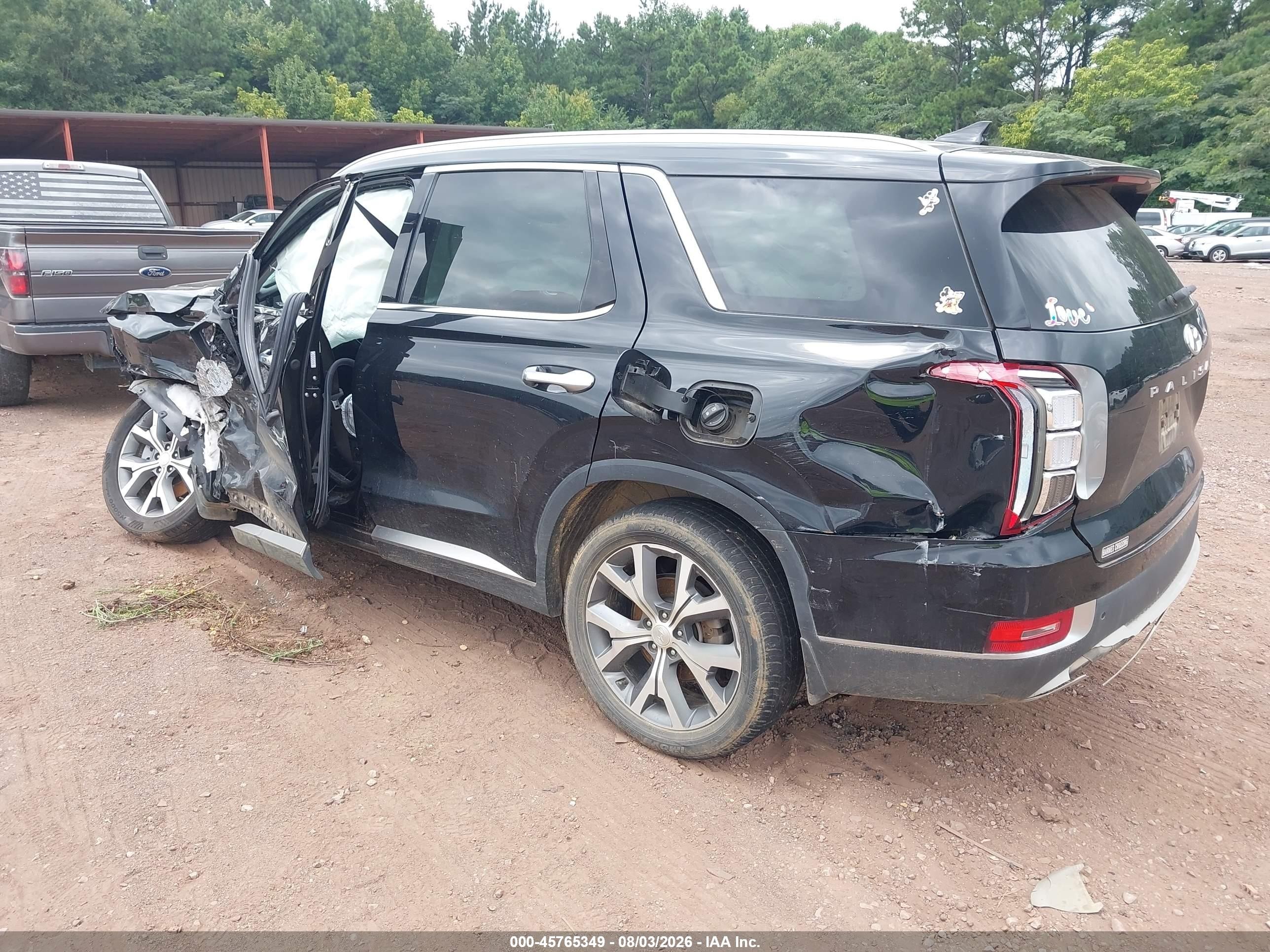 2021 Hyundai Palisade Sel Black vin: KM8R44HE7MU281839