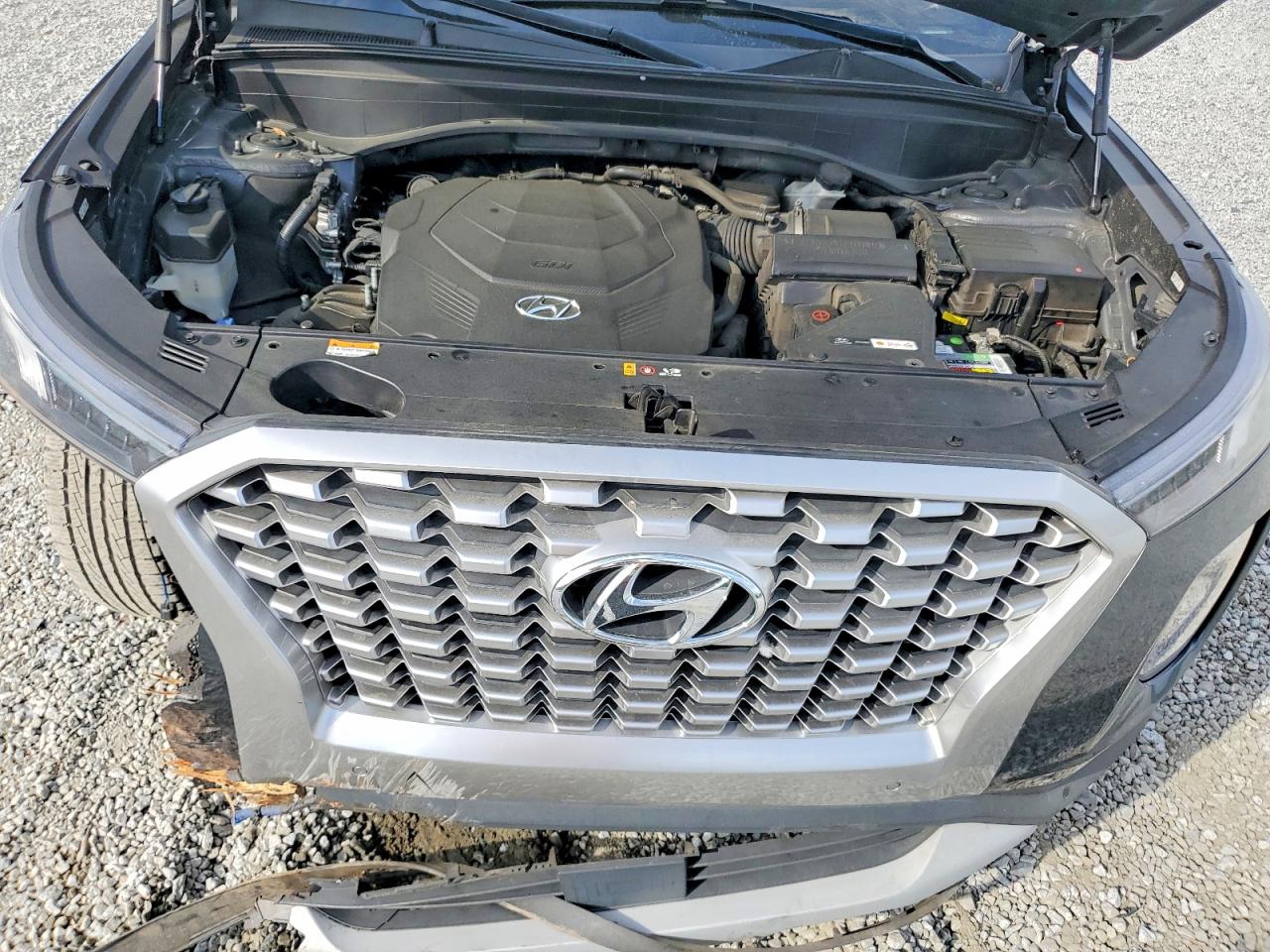 2022 Hyundai Palisade Sel Gray vin: KM8R44HEXNU392838
