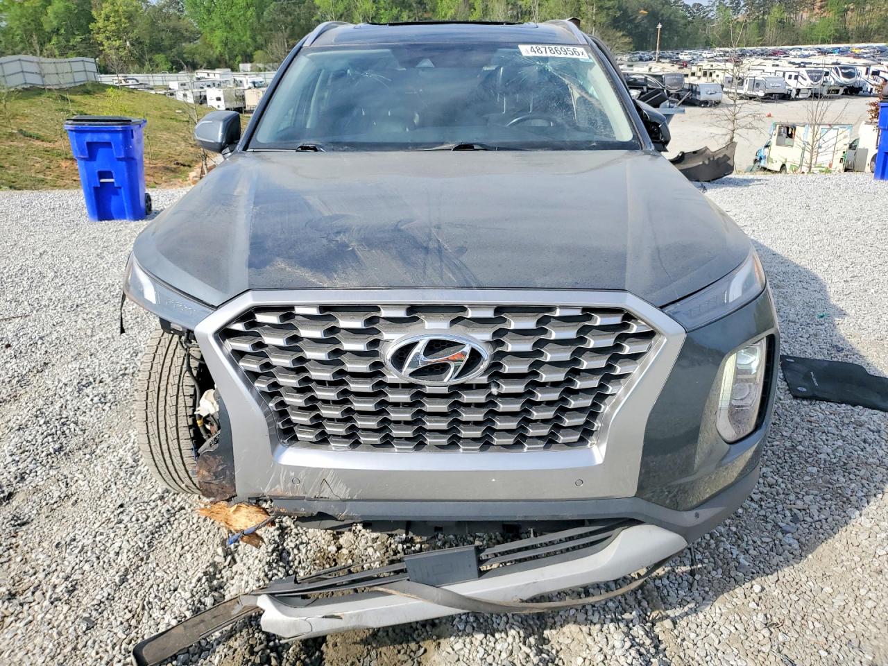 2022 Hyundai Palisade Sel Gray vin: KM8R44HEXNU392838
