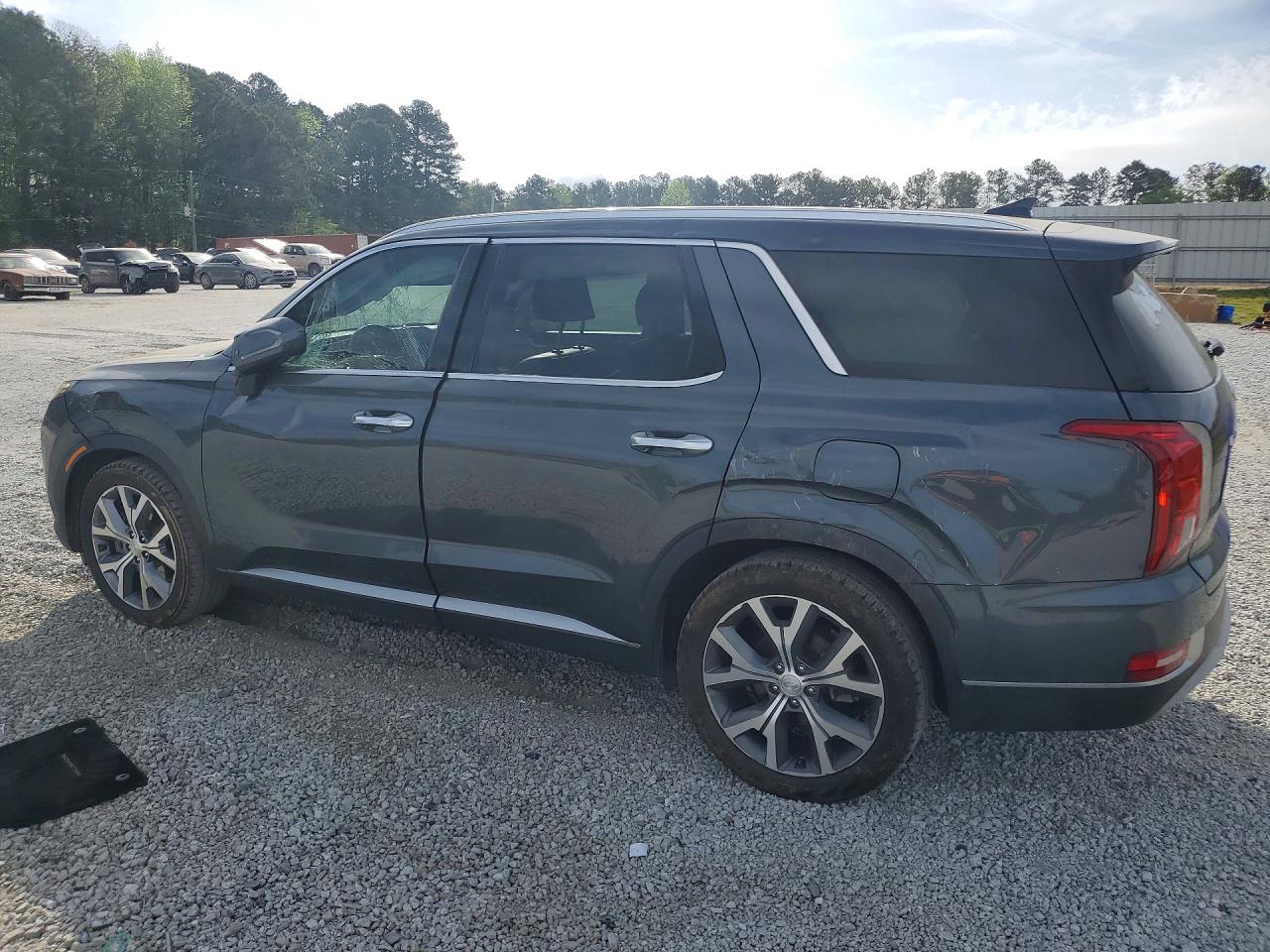 2022 Hyundai Palisade Sel Gray vin: KM8R44HEXNU392838