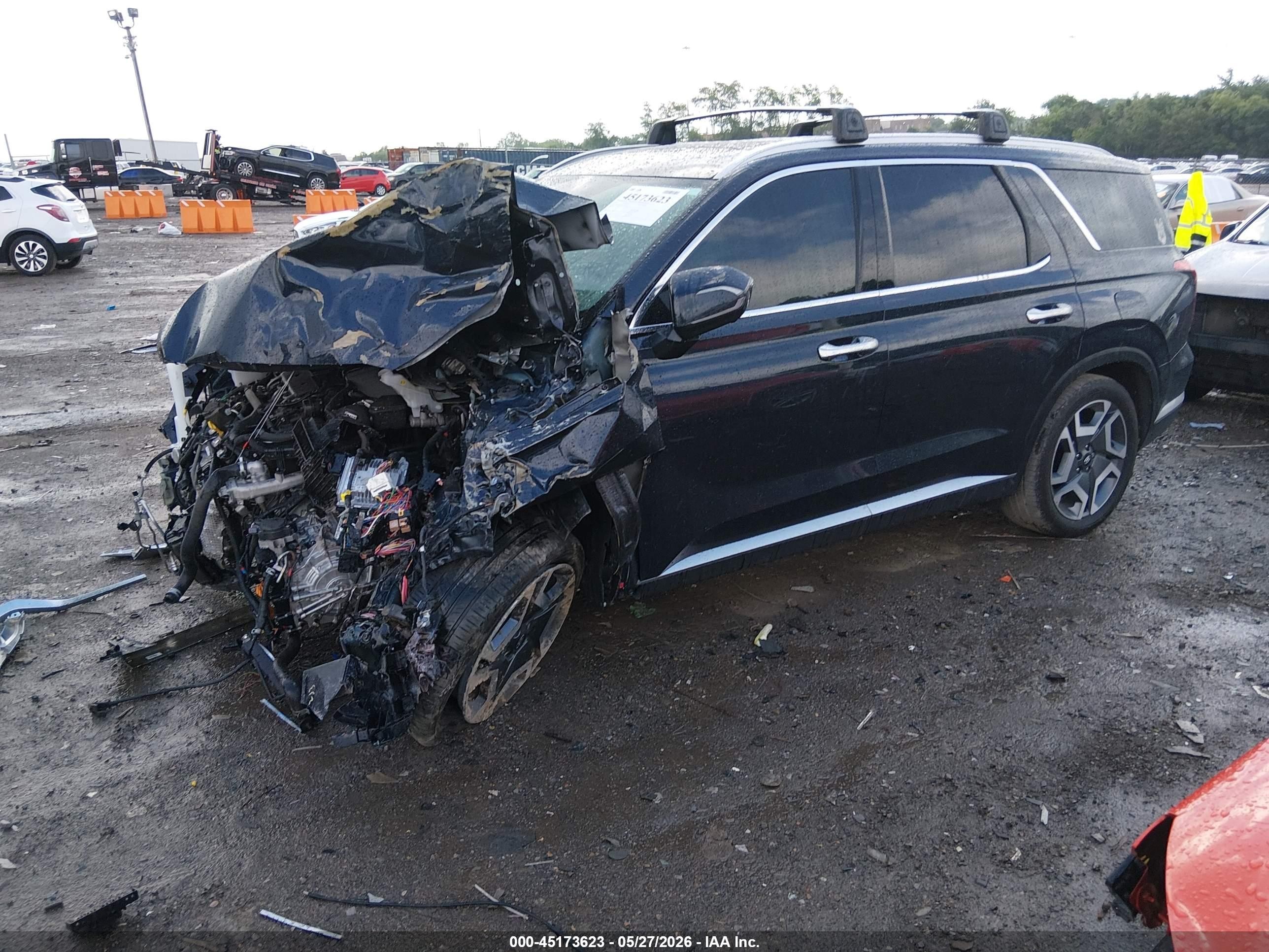 2024 Hyundai Palisade Sel Черный vin: KM8R4DGE4RU803058