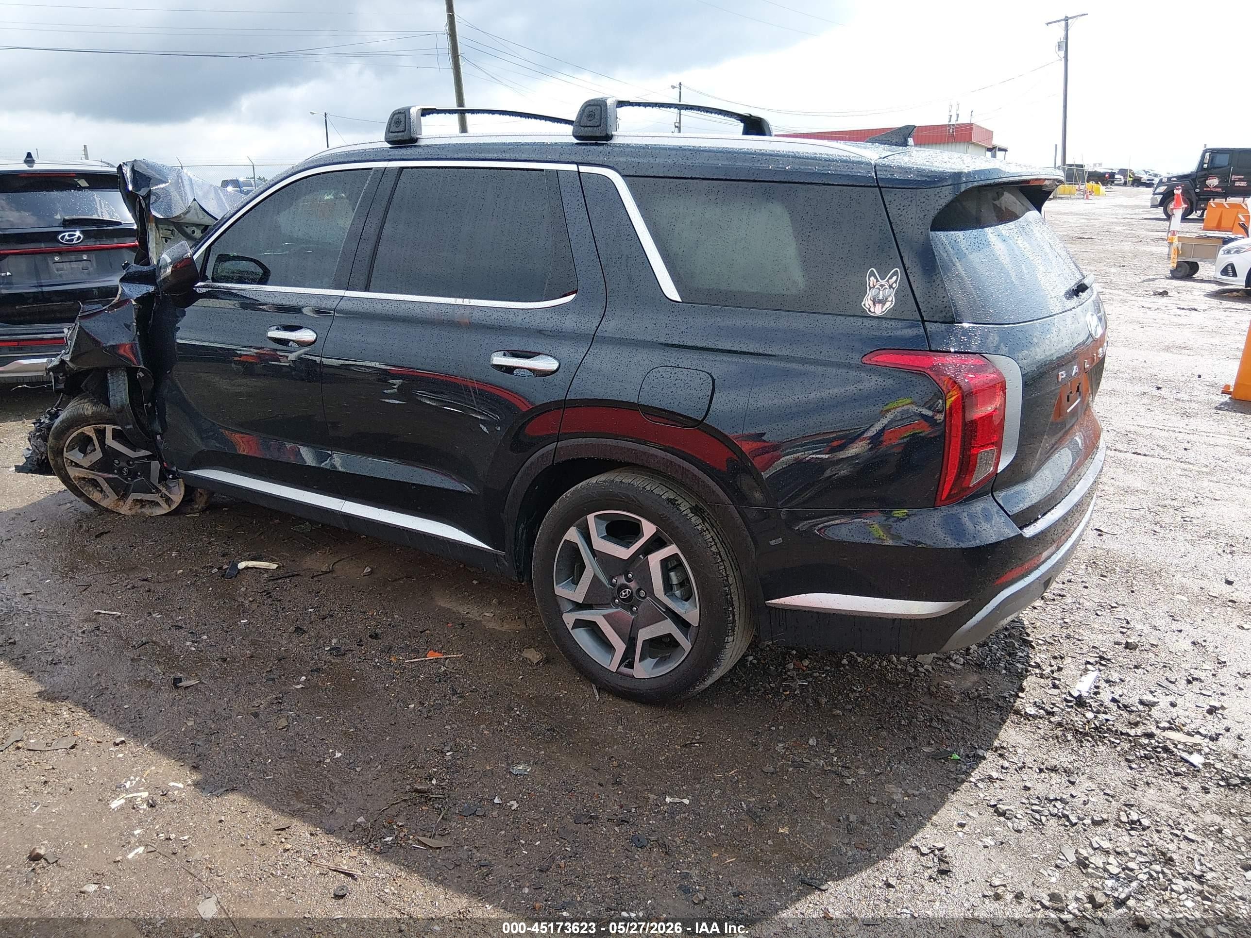 2024 Hyundai Palisade Sel Черный vin: KM8R4DGE4RU803058