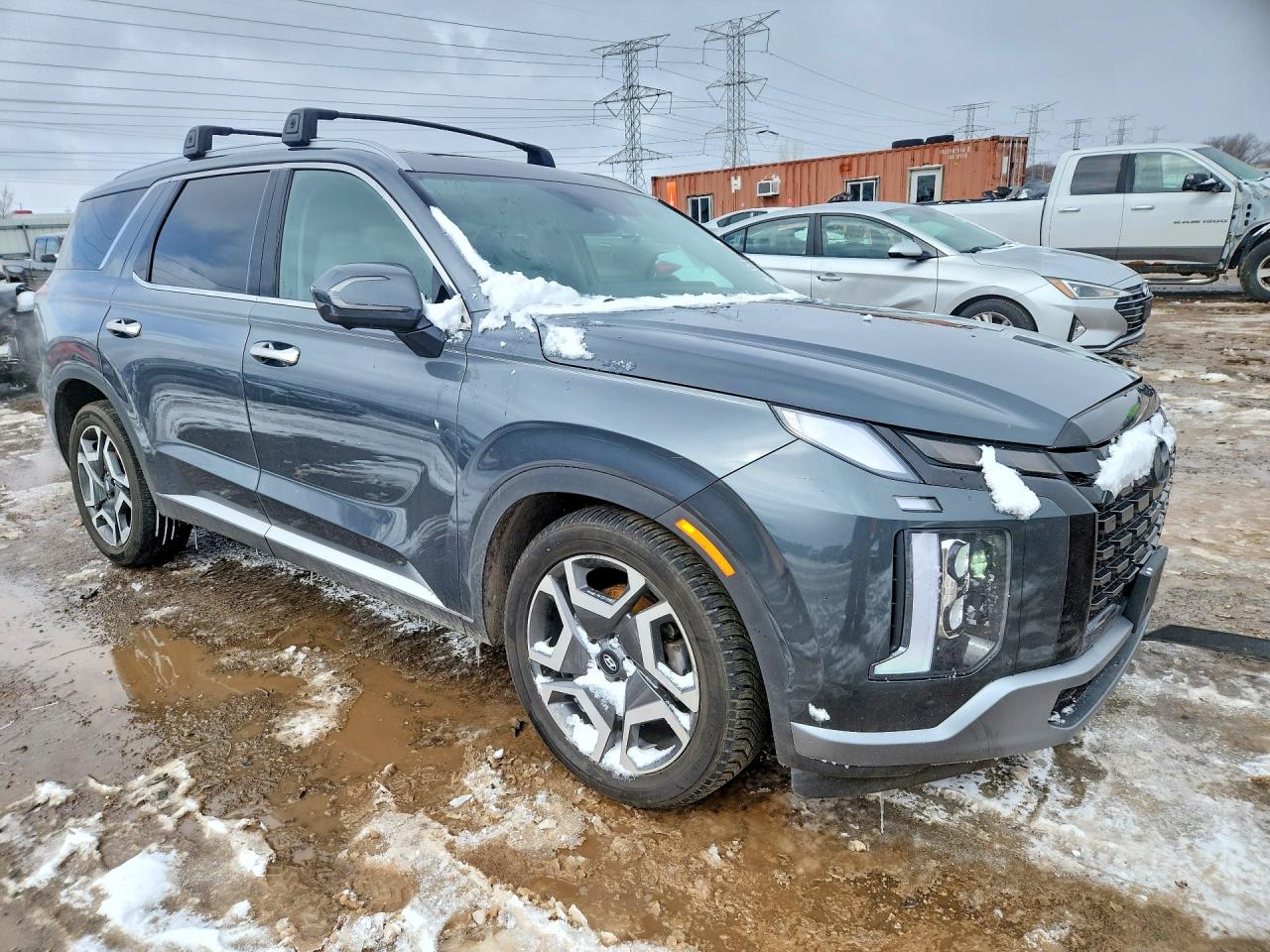 2023 Hyundai Palisade Sel Серый vin: KM8R4DGE9PU627198