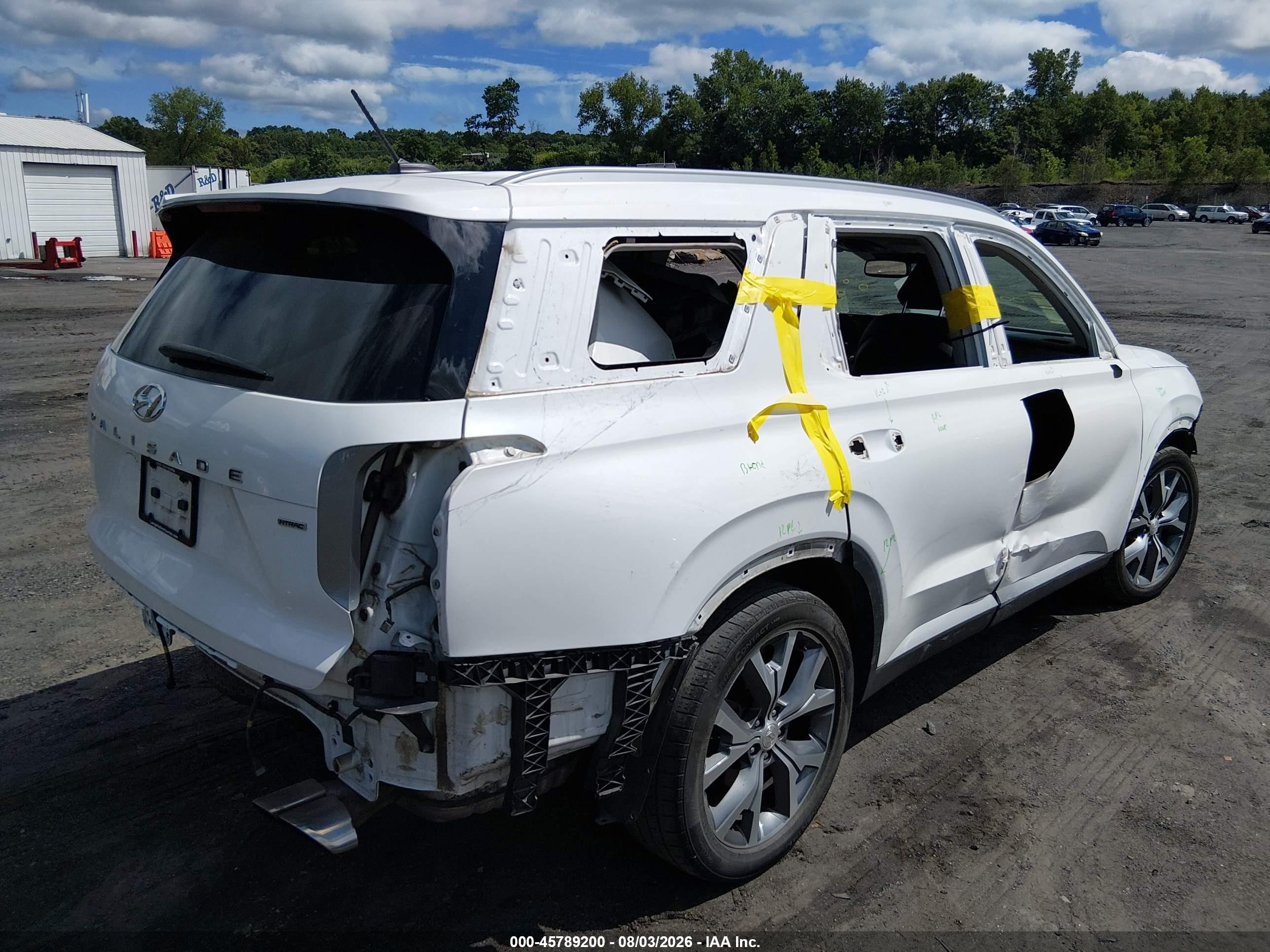 2020 Hyundai Palisade Sel Белый vin: KM8R4DHE0LU079391