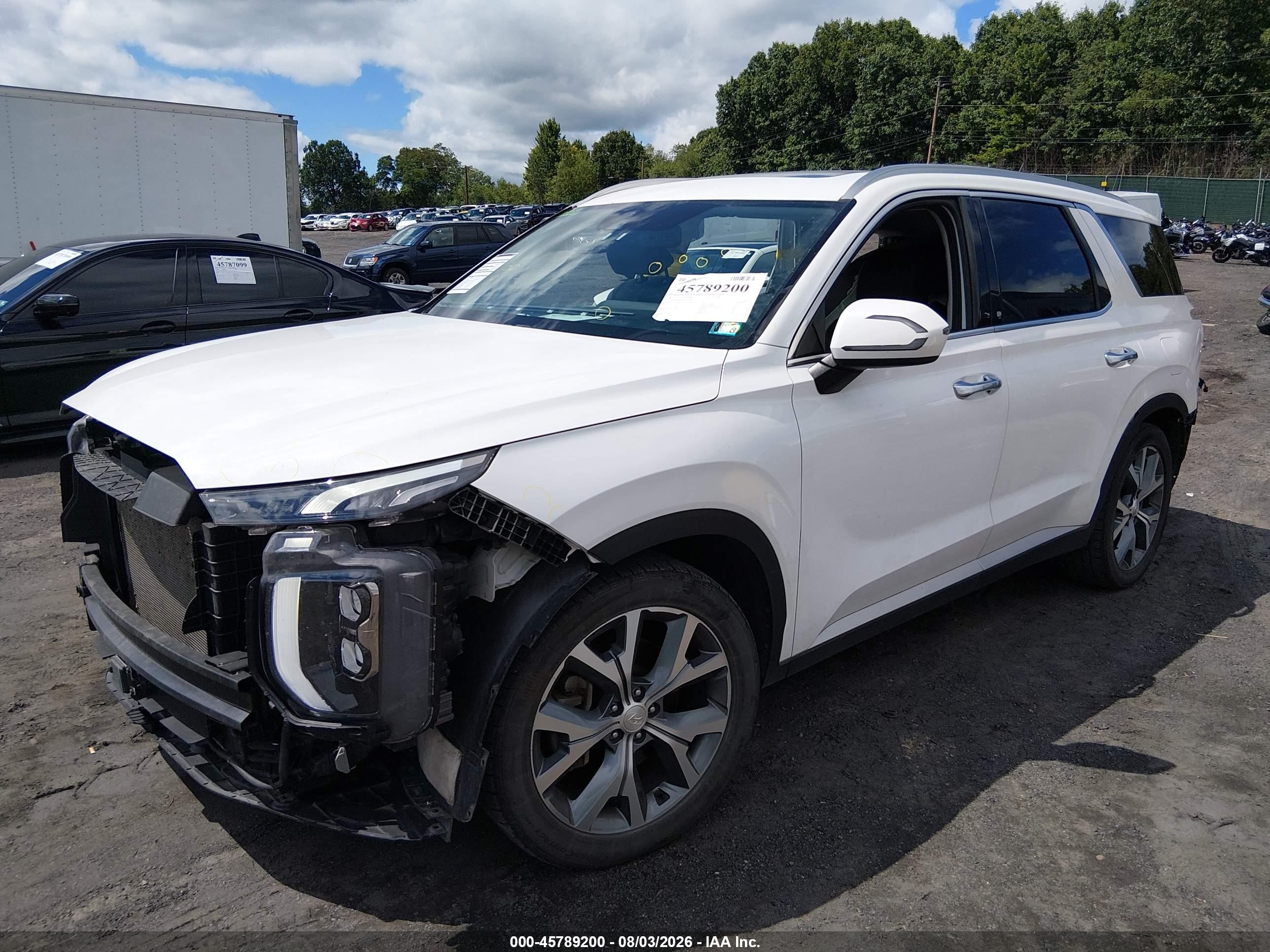 2020 Hyundai Palisade Sel Белый vin: KM8R4DHE0LU079391