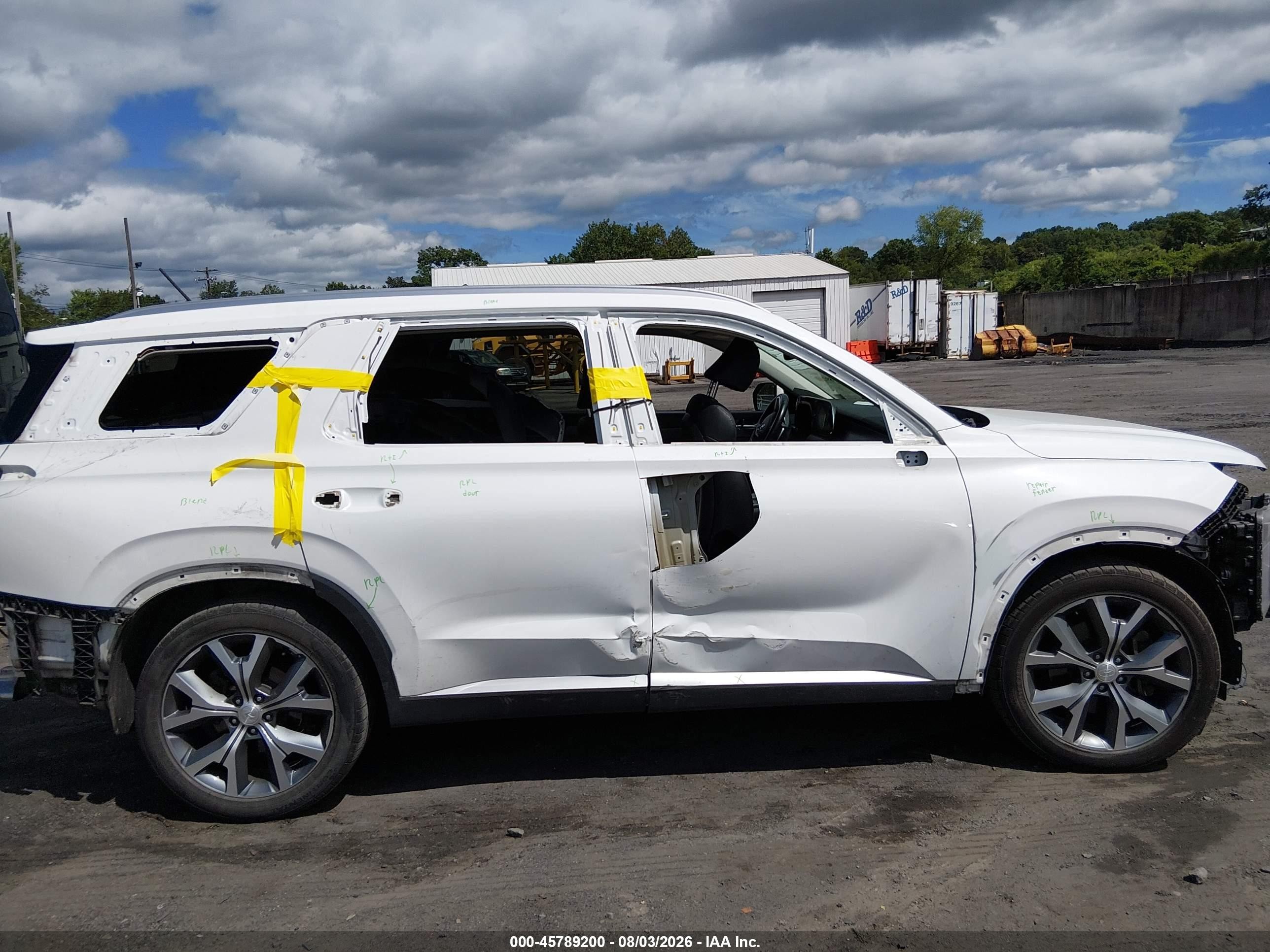 2020 Hyundai Palisade Sel Белый vin: KM8R4DHE0LU079391
