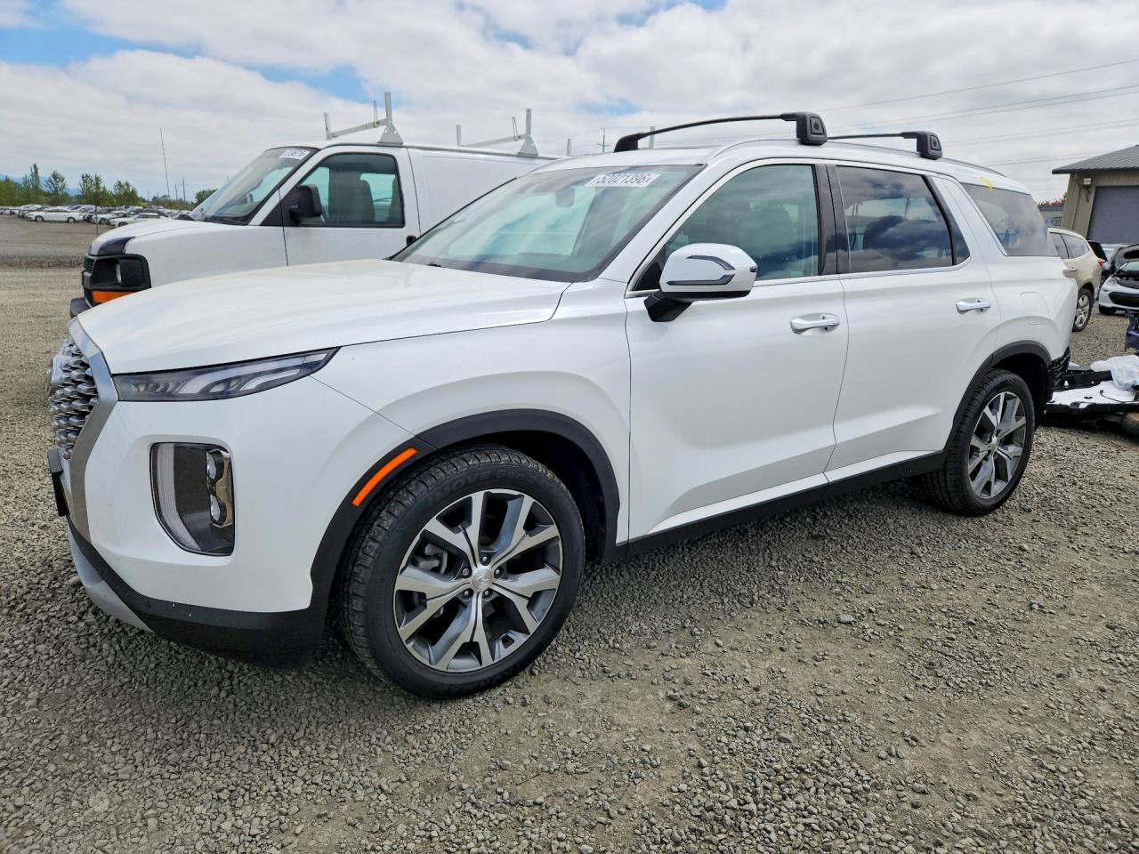 2022 Hyundai Palisade Sel White vin: KM8R4DHE0NU383436