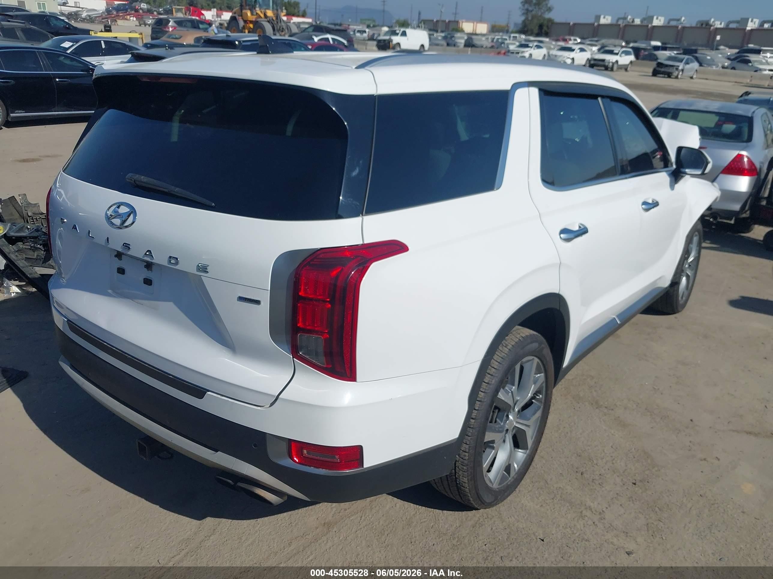 2020 Hyundai Palisade Sel Белый vin: KM8R4DHE2LU112892