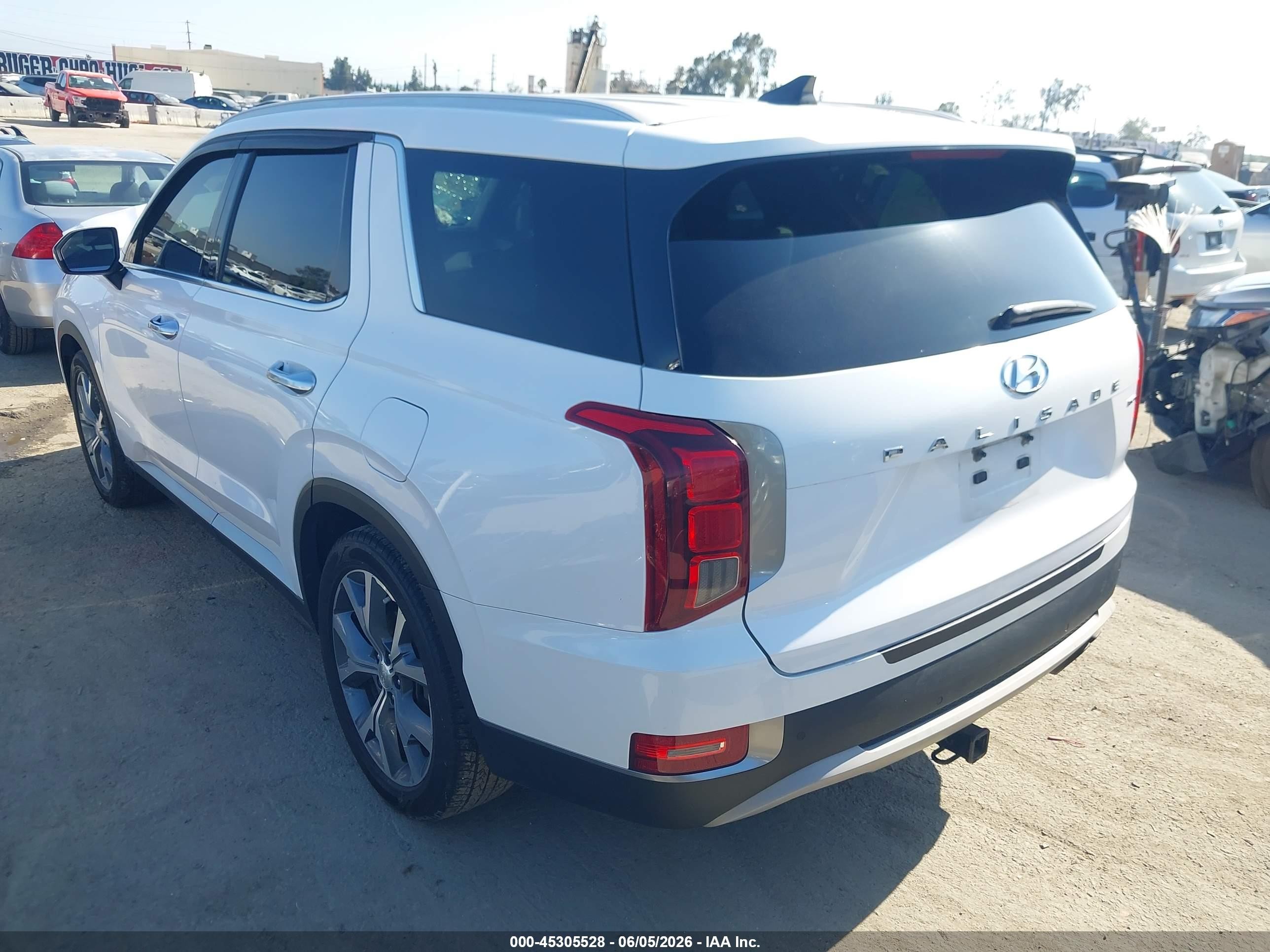 2020 Hyundai Palisade Sel Белый vin: KM8R4DHE2LU112892