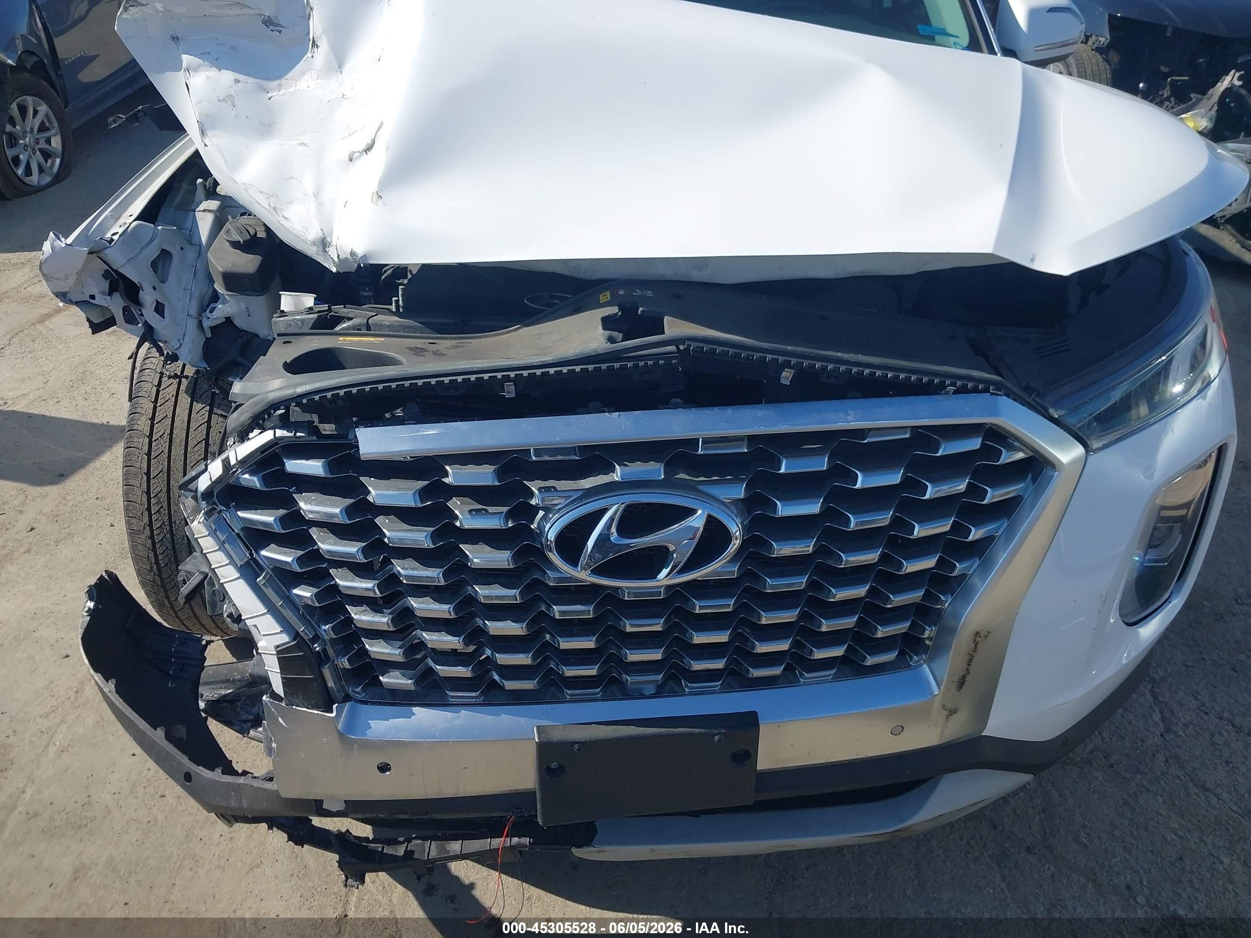 2020 Hyundai Palisade Sel Белый vin: KM8R4DHE2LU112892