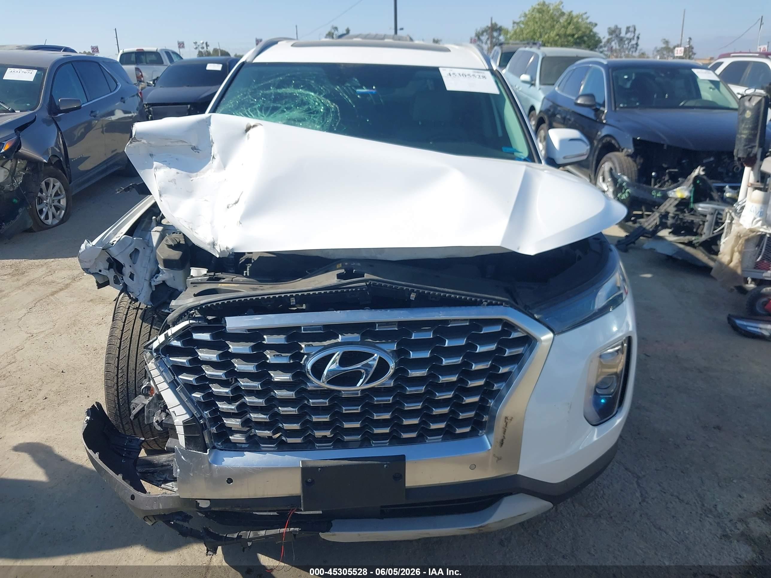 2020 Hyundai Palisade Sel Белый vin: KM8R4DHE2LU112892