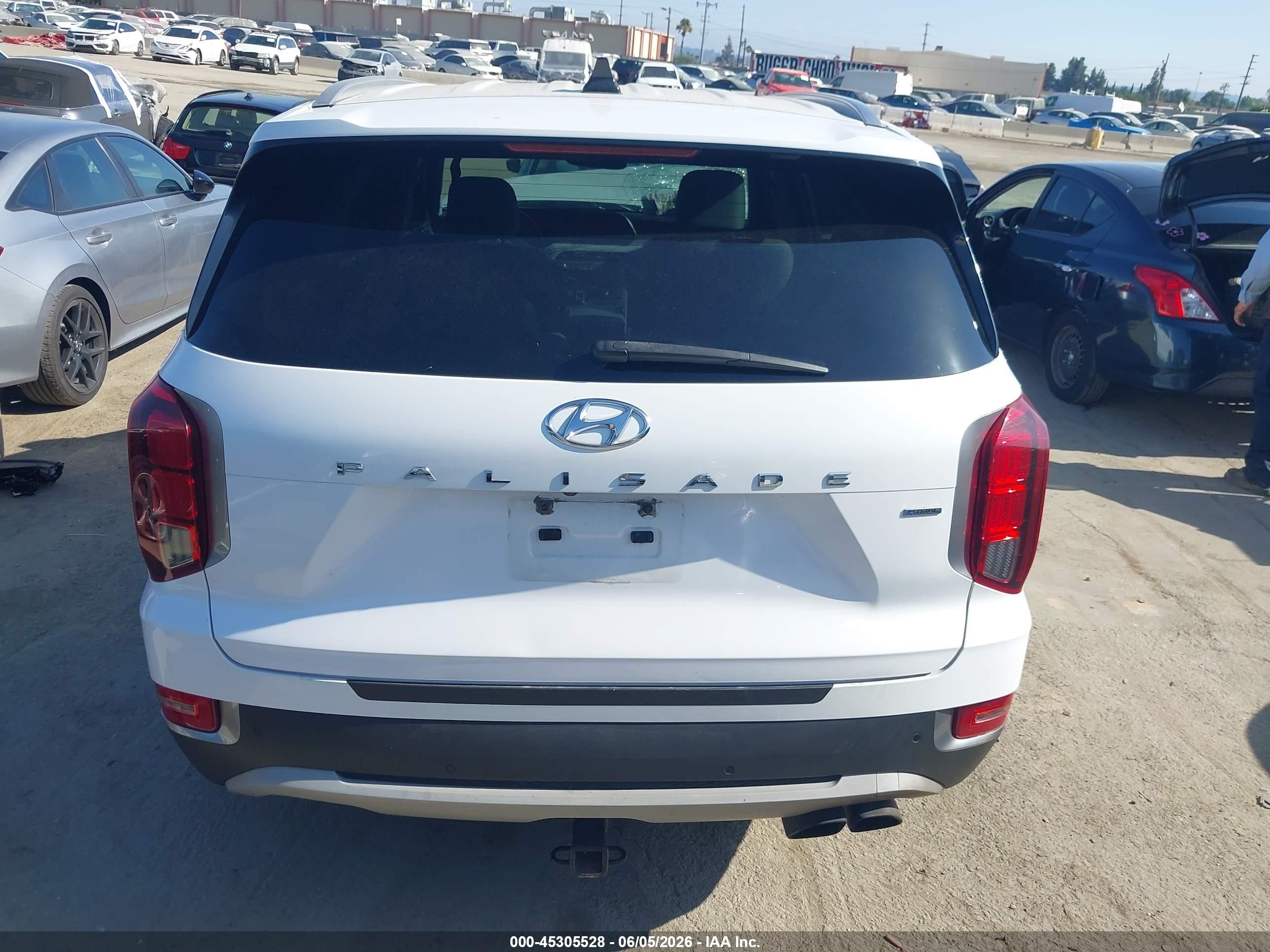 2020 Hyundai Palisade Sel Белый vin: KM8R4DHE2LU112892