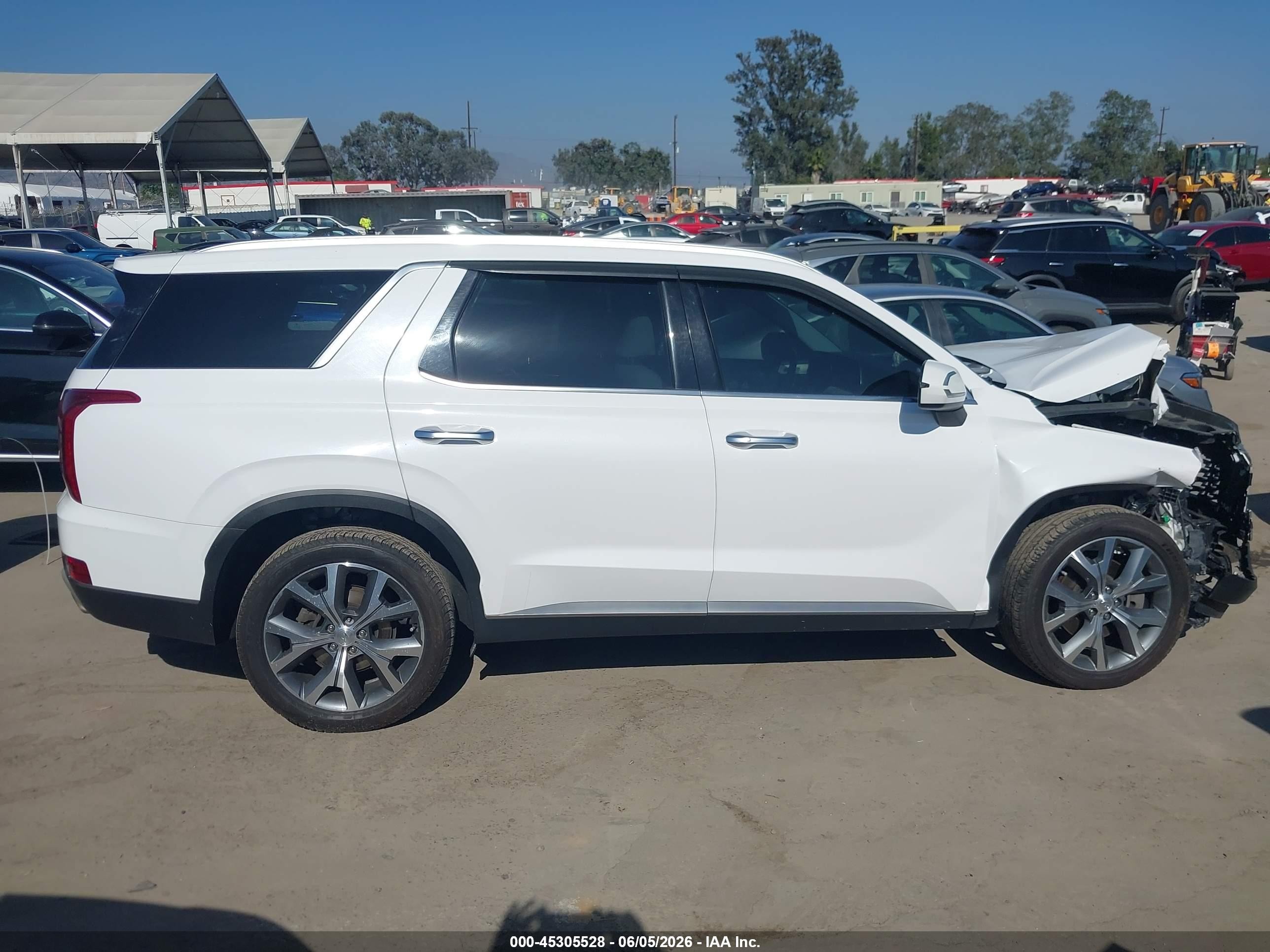 2020 Hyundai Palisade Sel Белый vin: KM8R4DHE2LU112892