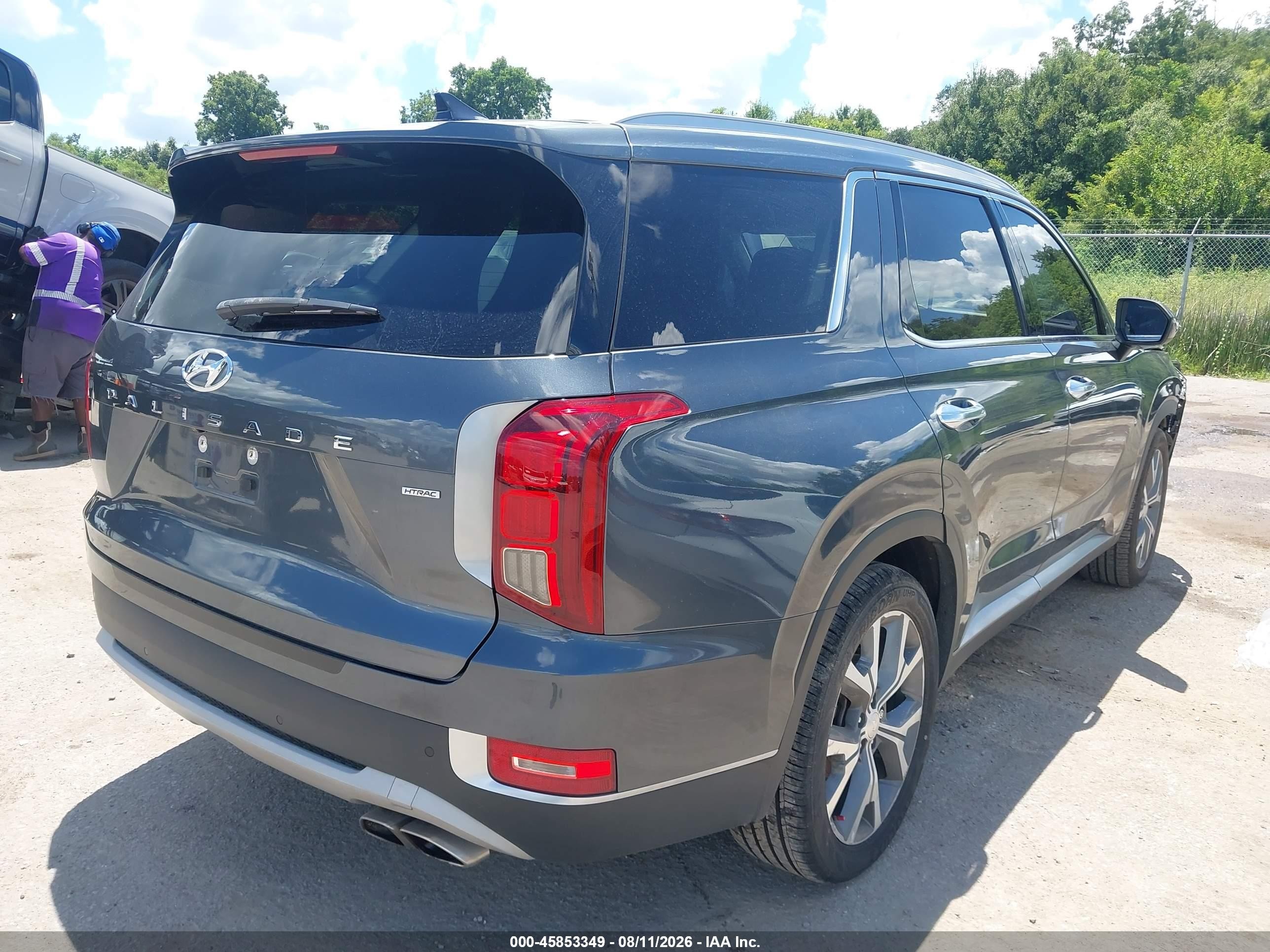 2021 Hyundai Palisade Sel Gray vin: KM8R4DHE2MU239644