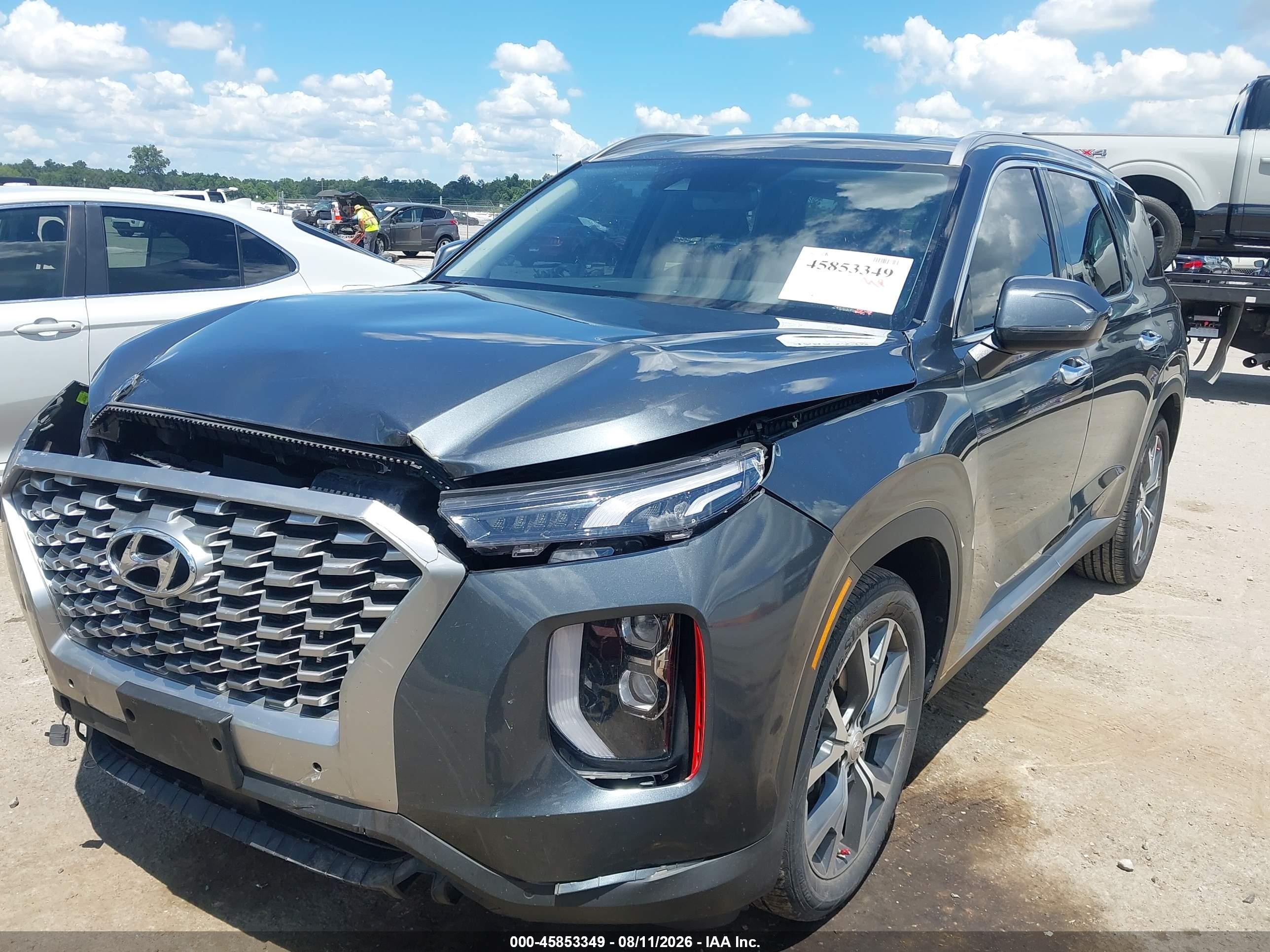 2021 Hyundai Palisade Sel Gray vin: KM8R4DHE2MU239644