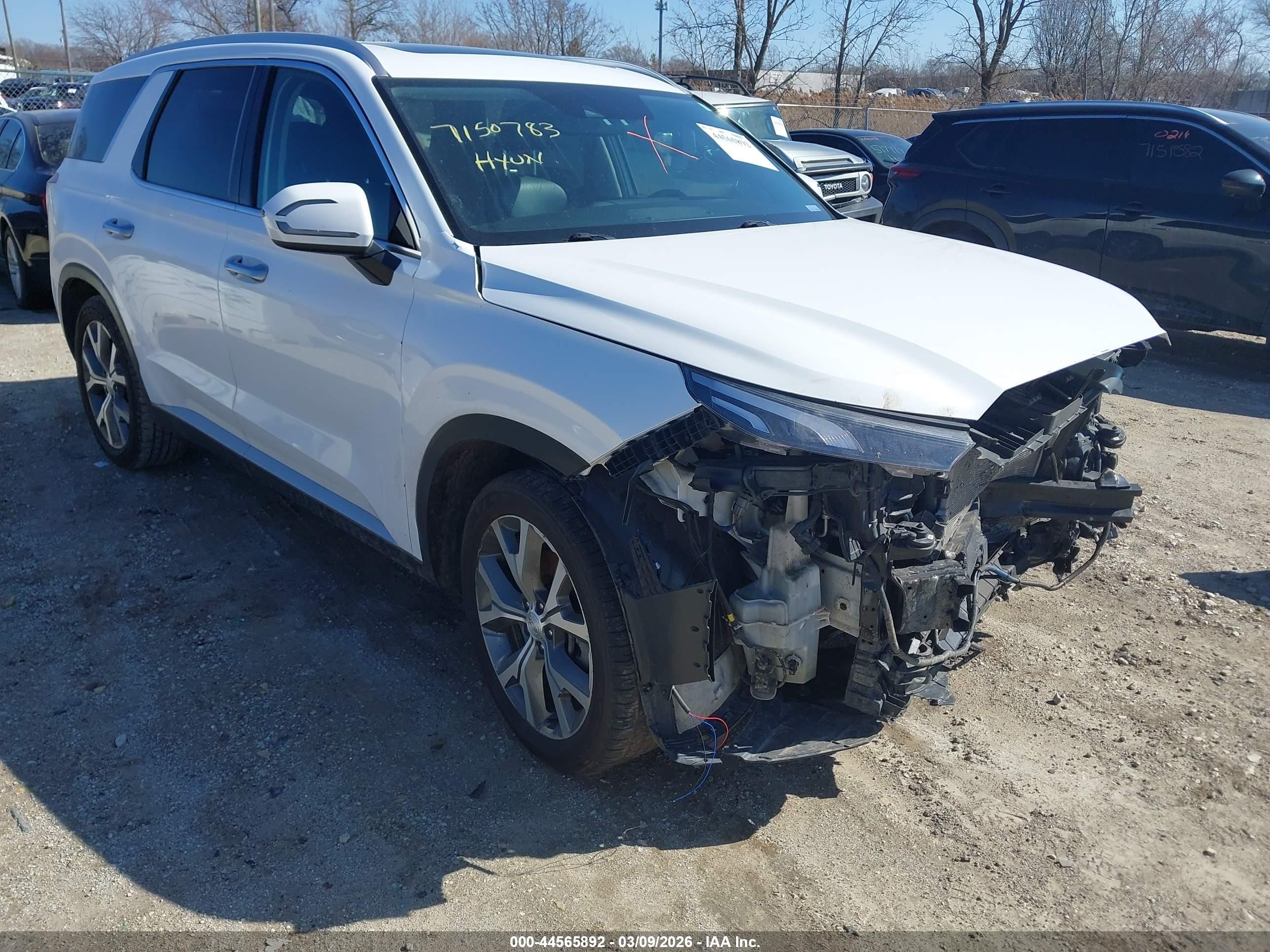 2022 Hyundai Palisade Sel White vin: KM8R4DHE2NU485353