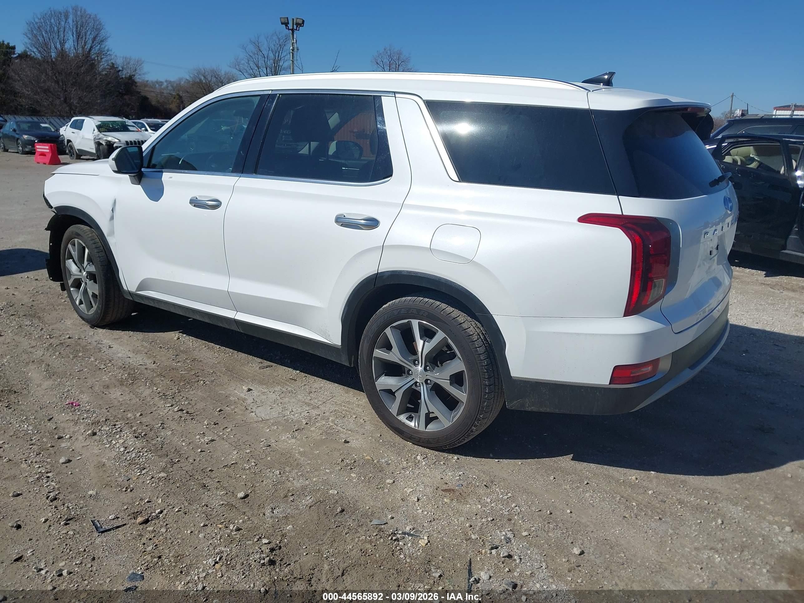 2022 Hyundai Palisade Sel White vin: KM8R4DHE2NU485353