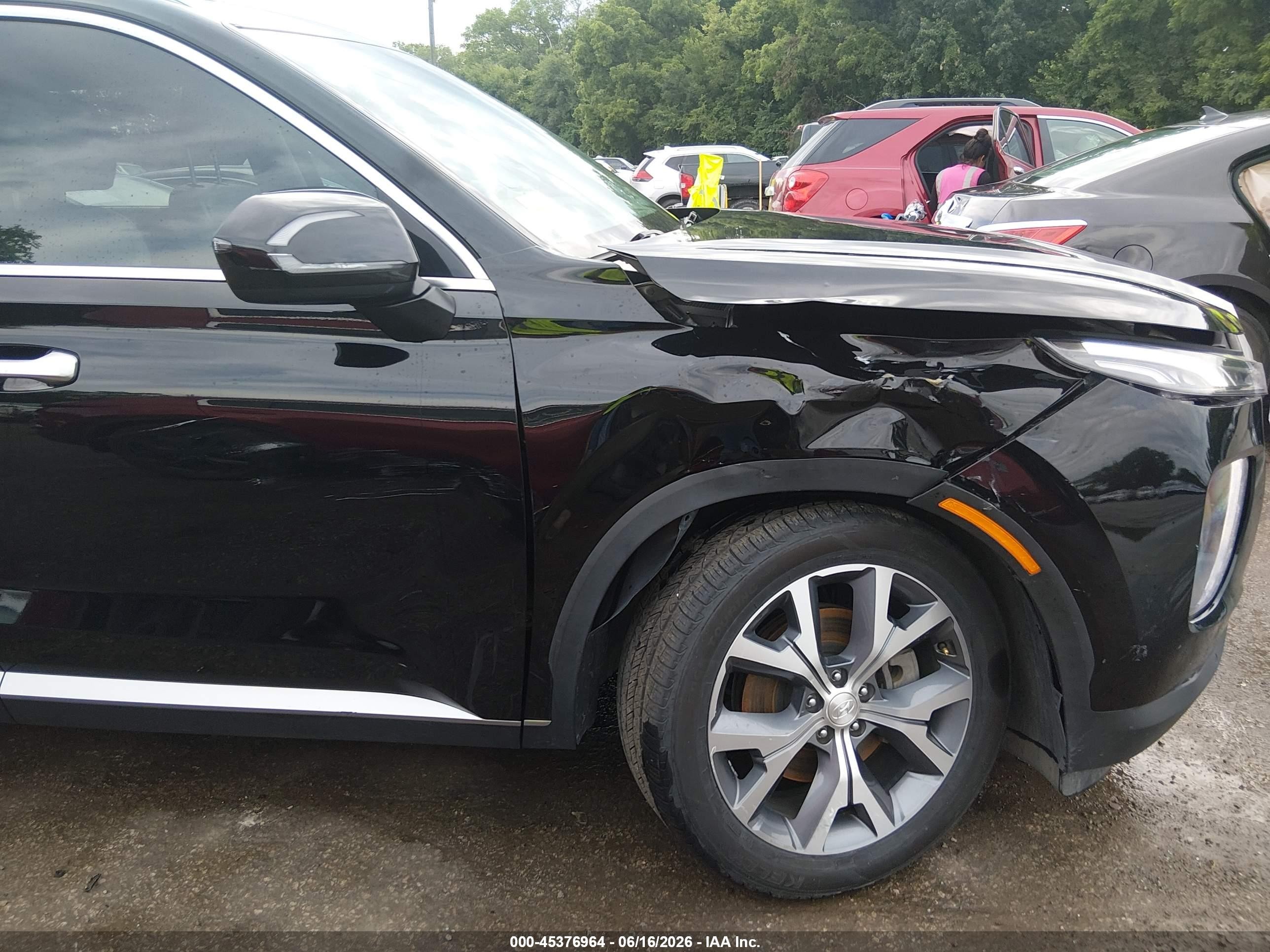 2021 Hyundai Palisade Sel Black vin: KM8R4DHE9MU262113