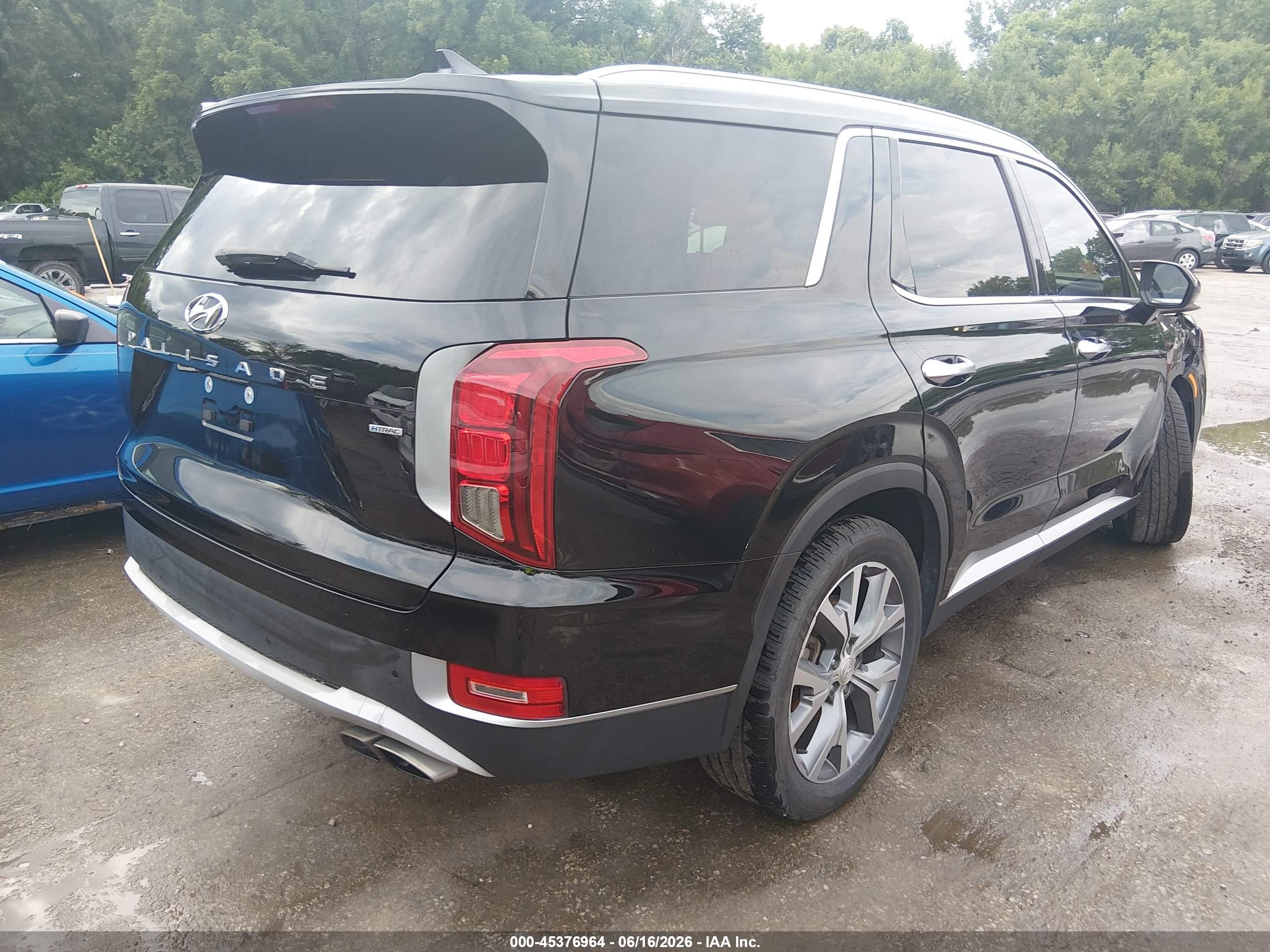 2021 Hyundai Palisade Sel Black vin: KM8R4DHE9MU262113