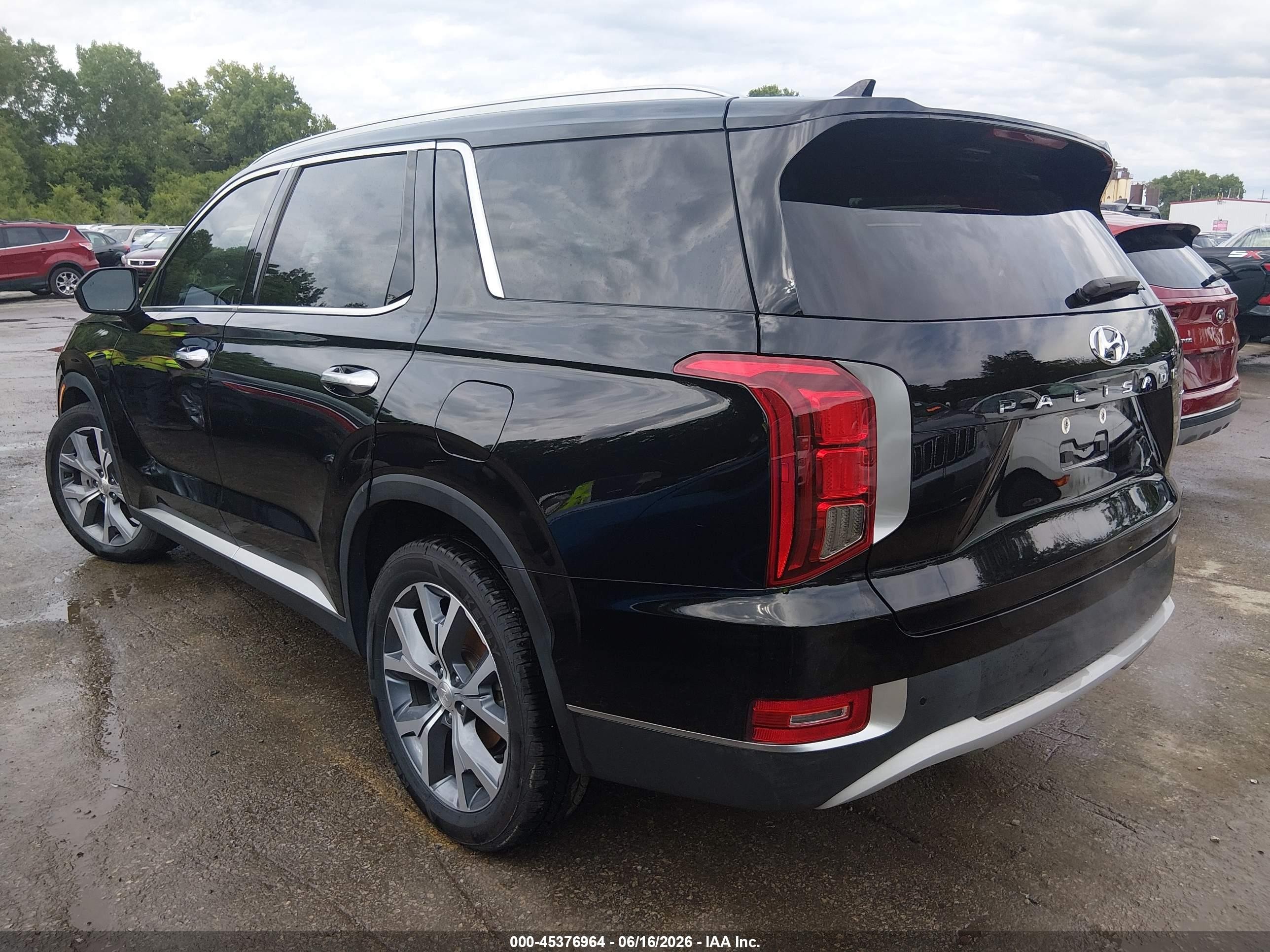 2021 Hyundai Palisade Sel Black vin: KM8R4DHE9MU262113