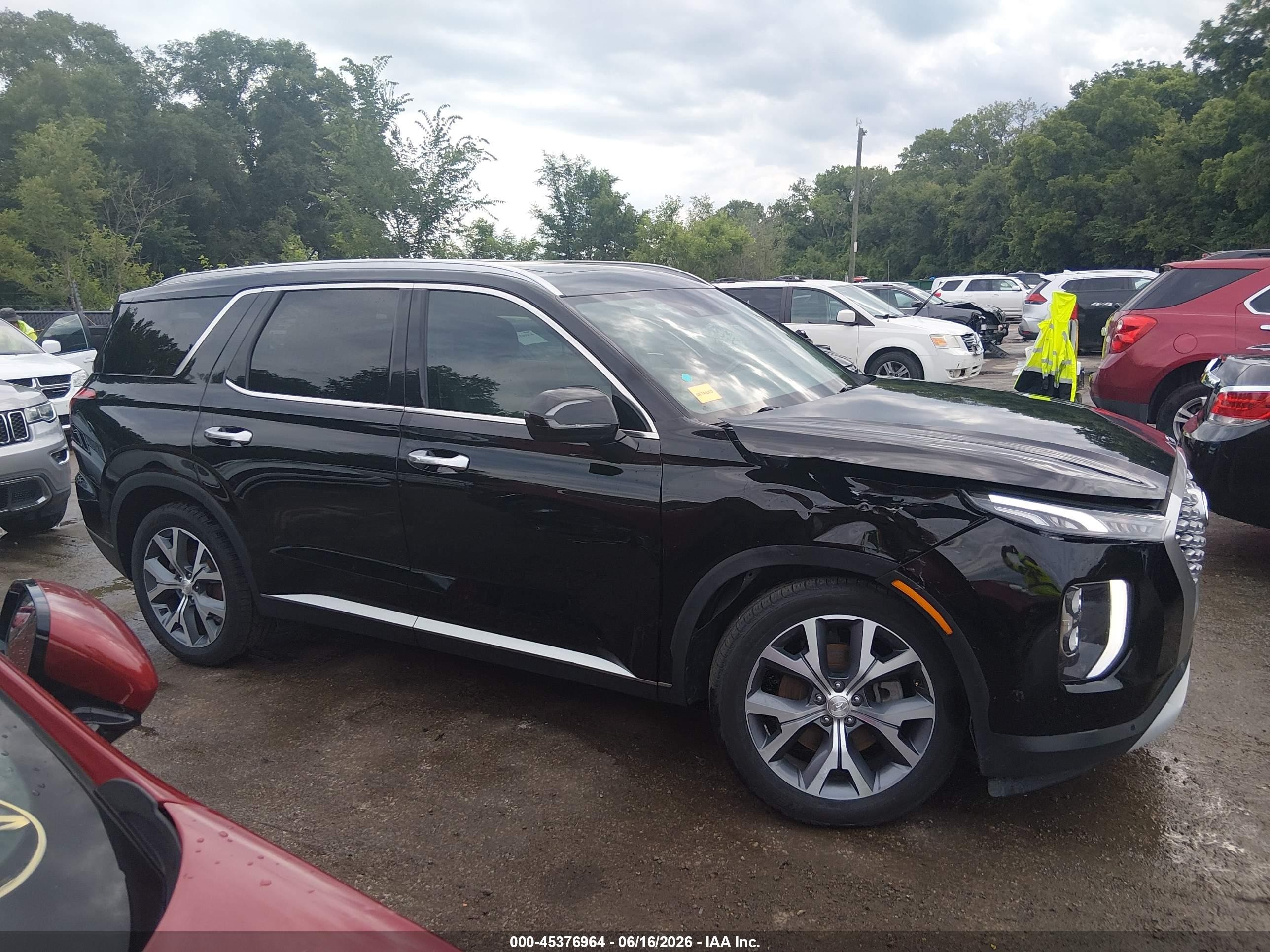 2021 Hyundai Palisade Sel Black vin: KM8R4DHE9MU262113