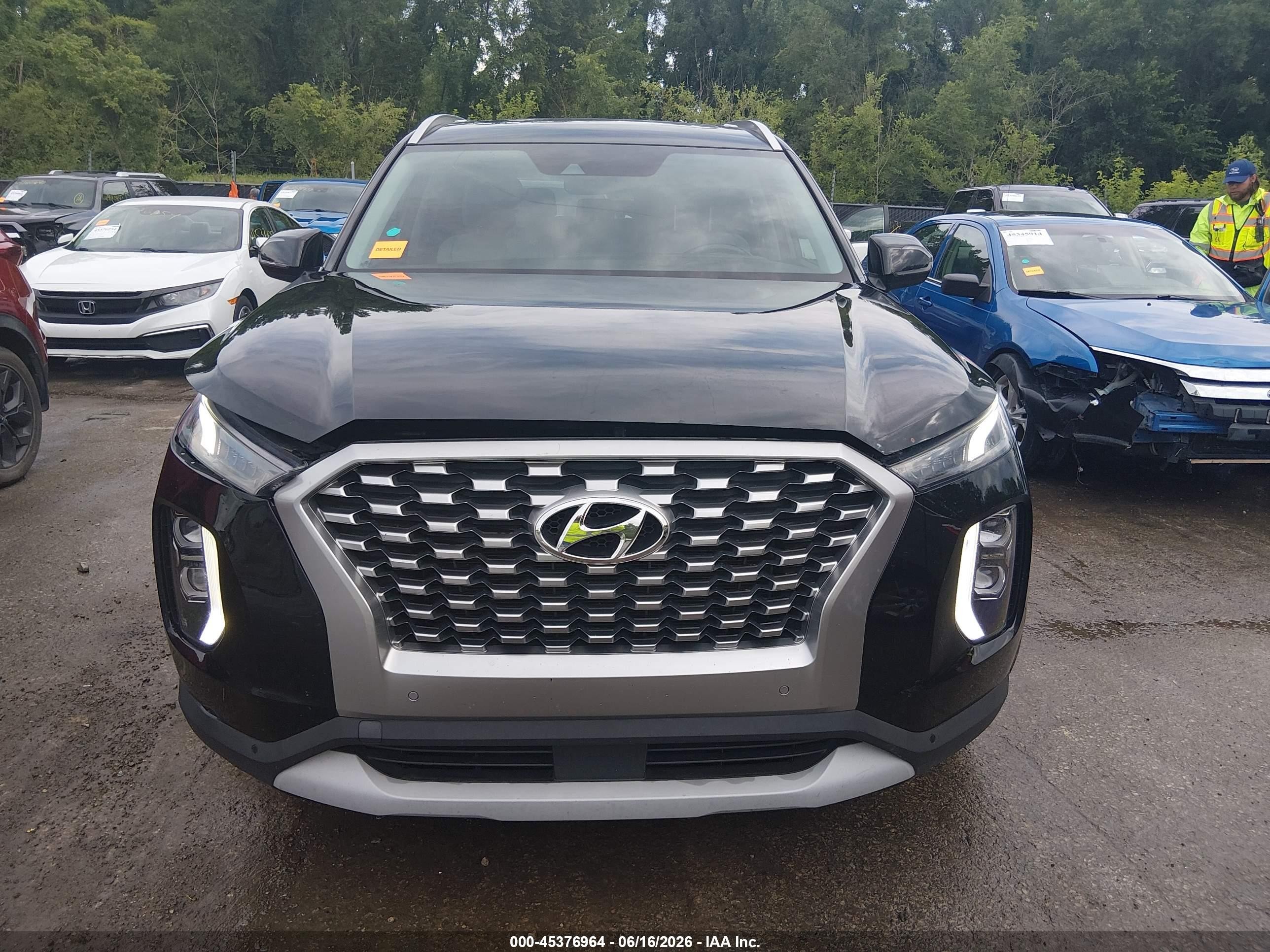 2021 Hyundai Palisade Sel Black vin: KM8R4DHE9MU262113