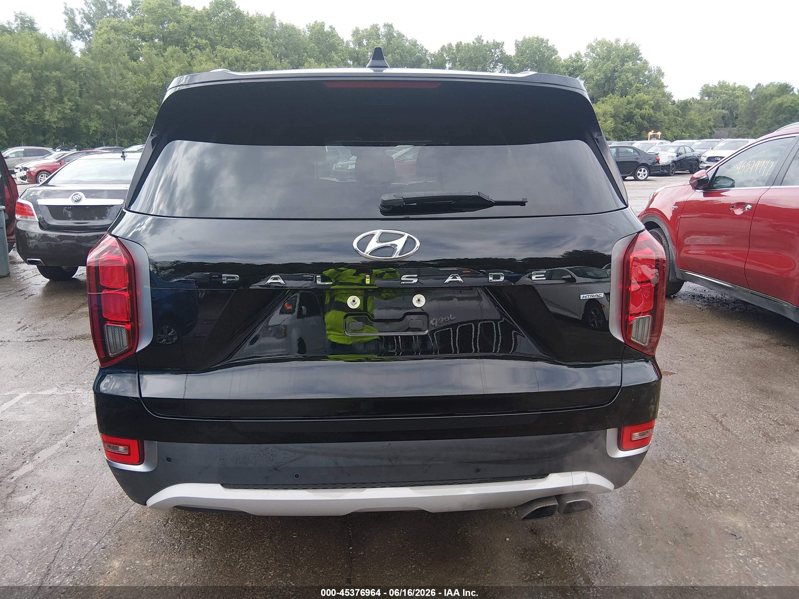 2021 Hyundai Palisade Sel Black vin: KM8R4DHE9MU262113