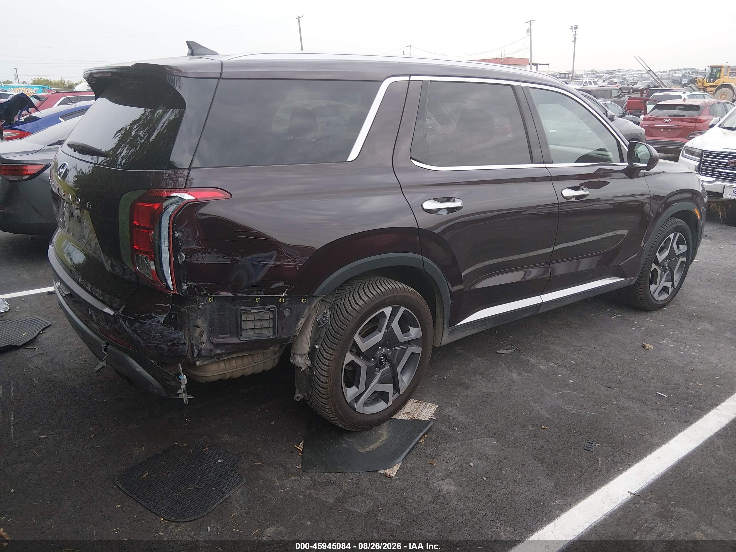 2023 Hyundai Palisade Limited Burgundy vin: KM8R54GE9PU516499