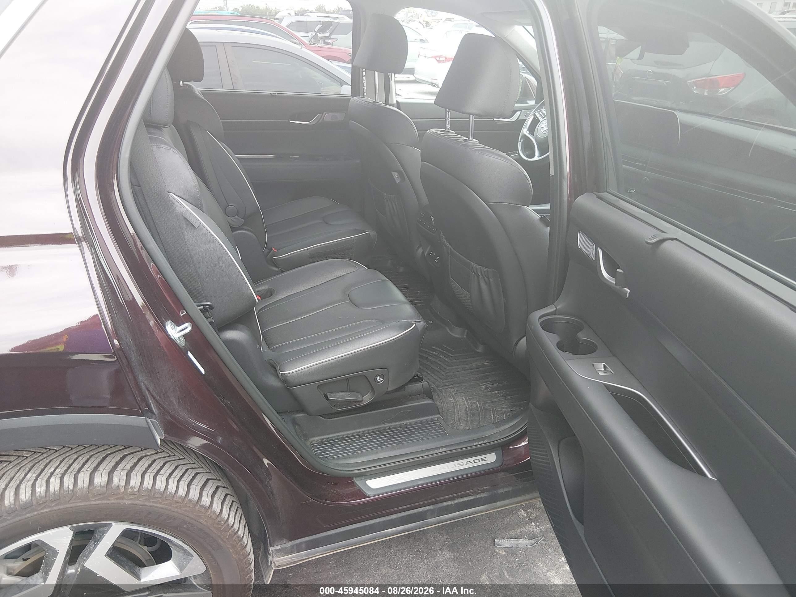 2023 Hyundai Palisade Limited Burgundy vin: KM8R54GE9PU516499