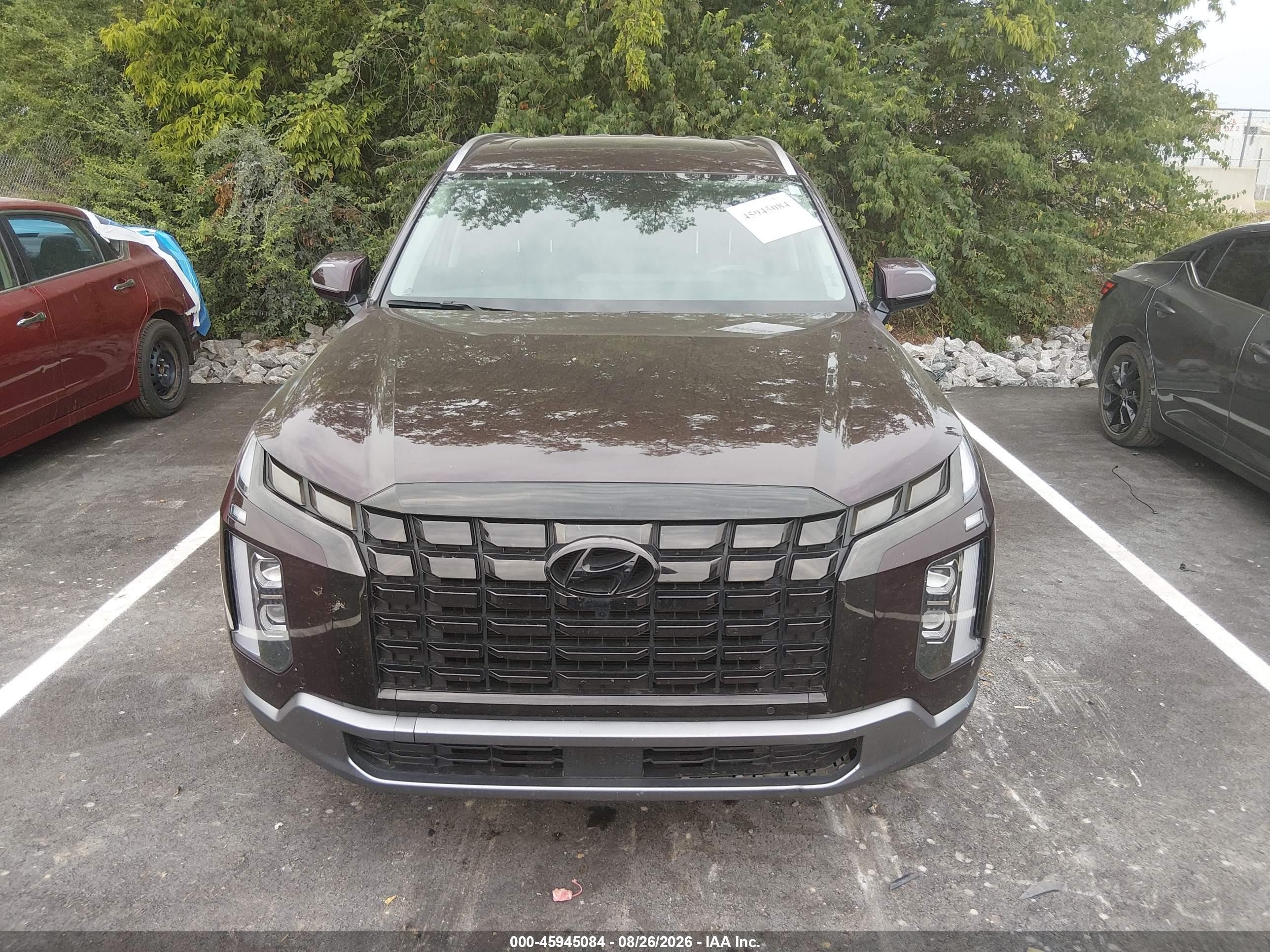2023 Hyundai Palisade Limited Burgundy vin: KM8R54GE9PU516499