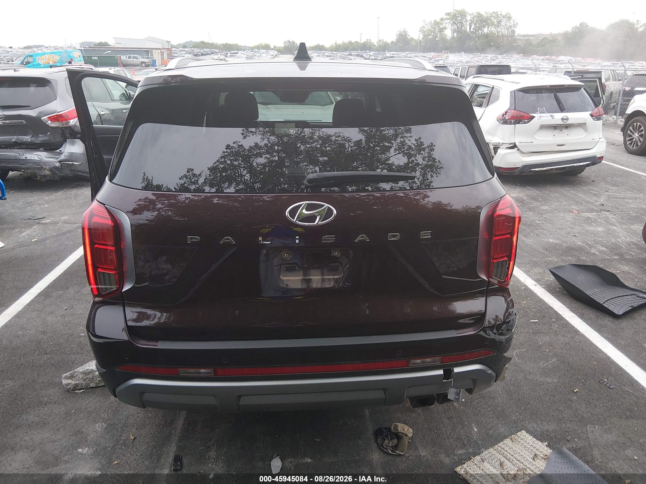 2023 Hyundai Palisade Limited Burgundy vin: KM8R54GE9PU516499