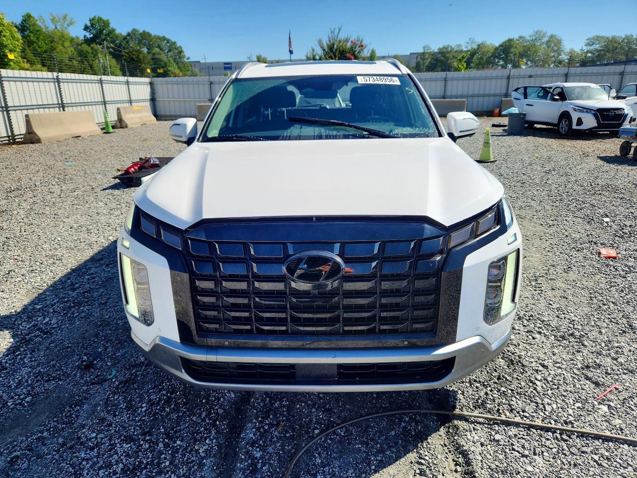 2024 Hyundai Palisade Limited White vin: KM8R54GE9RU679799
