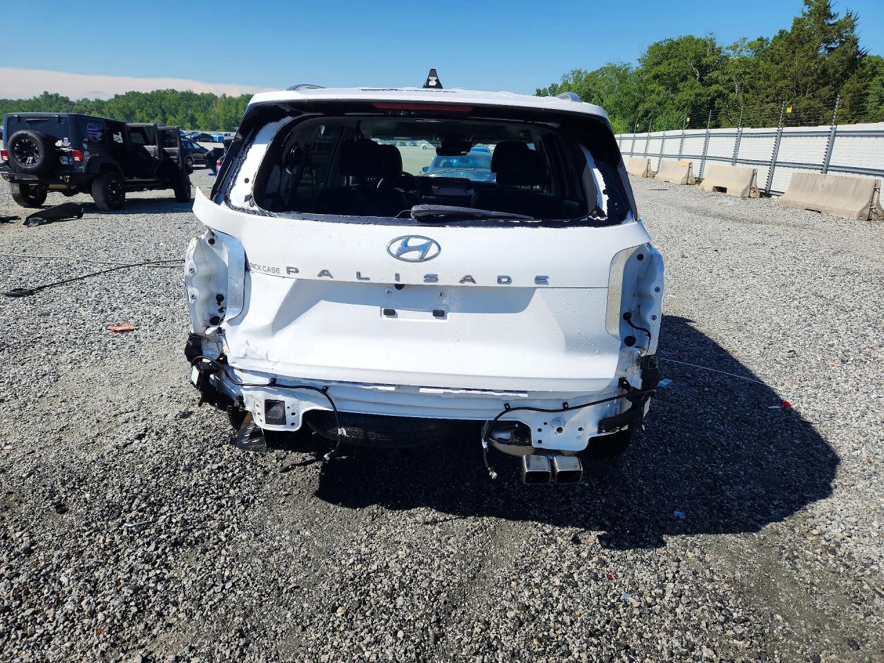 2024 Hyundai Palisade Limited White vin: KM8R54GE9RU679799