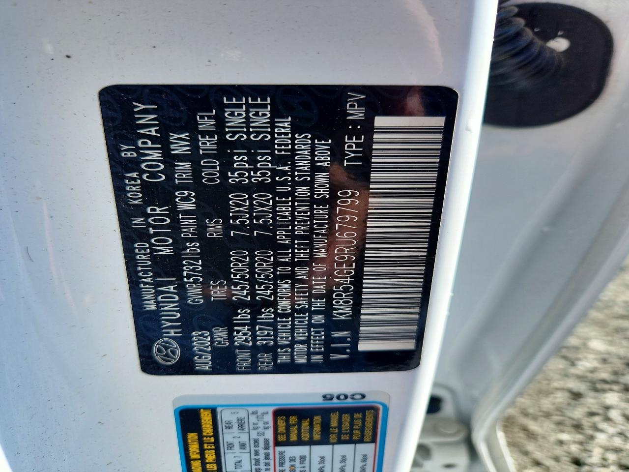 2024 Hyundai Palisade Limited White vin: KM8R54GE9RU679799