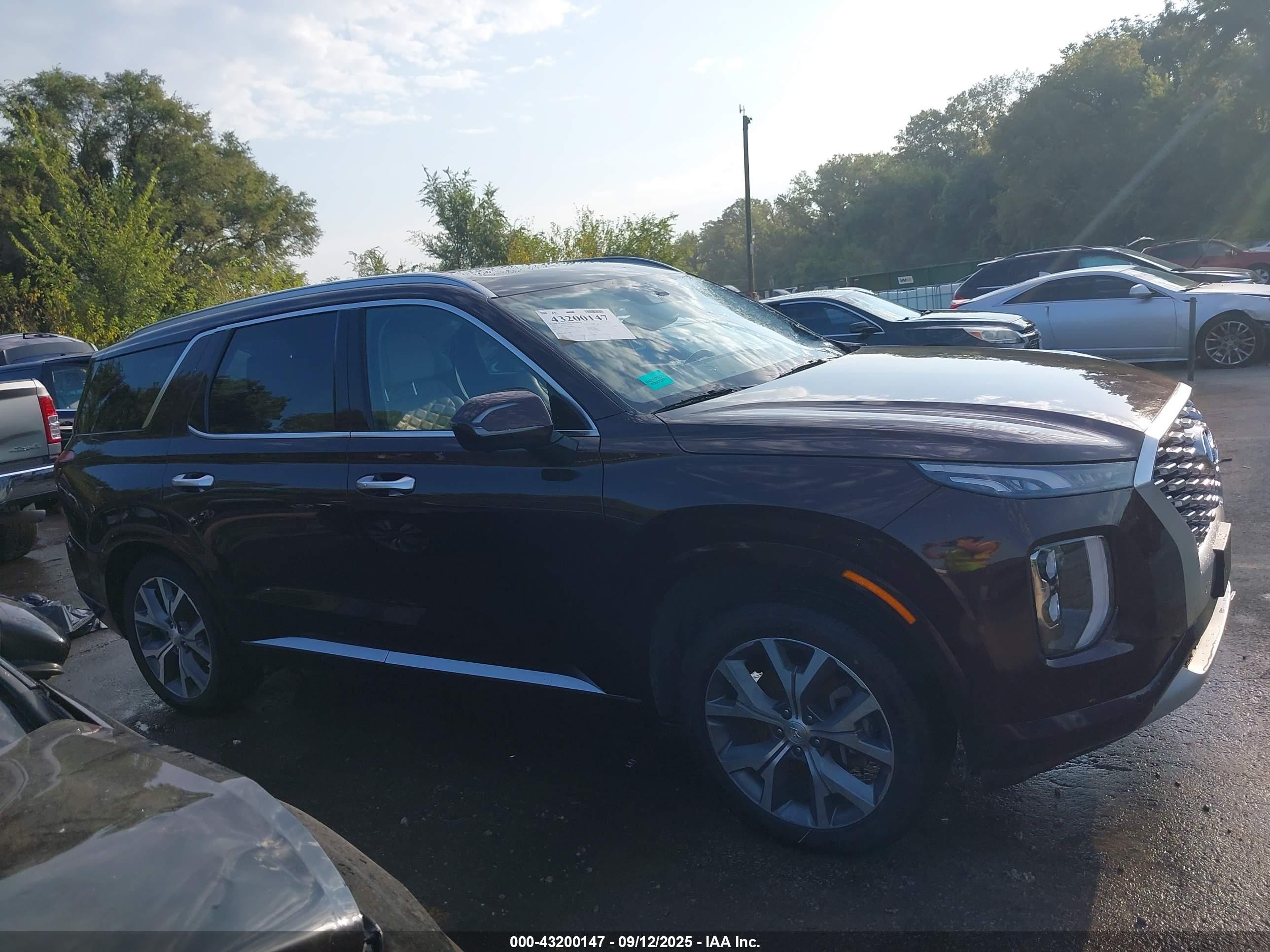 2021 Hyundai Palisade Limited Темно-бордовый vin: KM8R54HE5MU285319