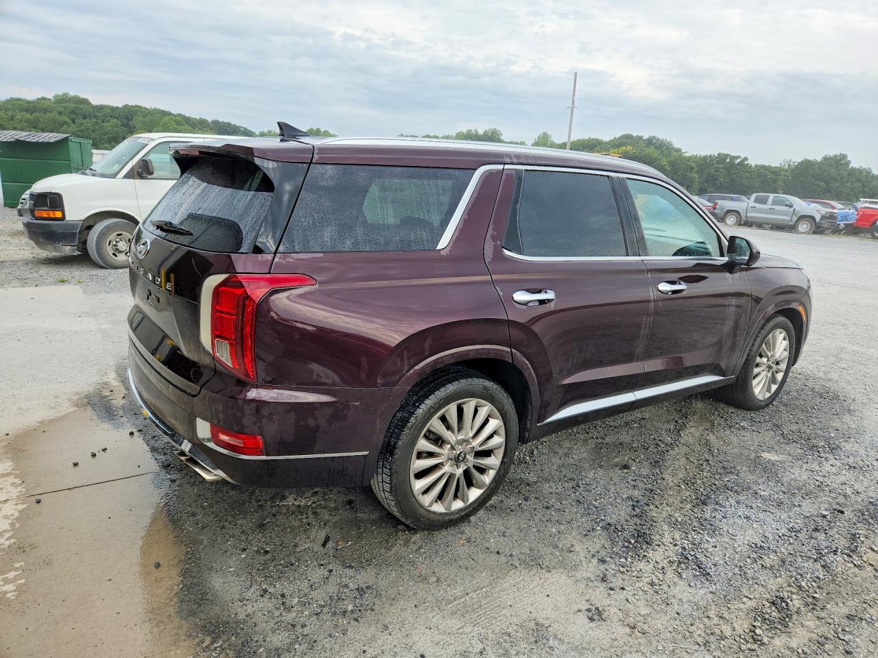 2020 Hyundai Palisade Limited Burgundy vin: KM8R54HE6LU074547