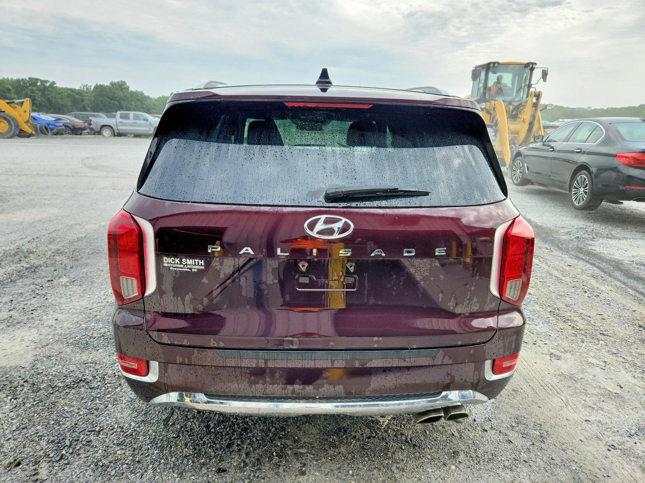 2020 Hyundai Palisade Limited Burgundy vin: KM8R54HE6LU074547