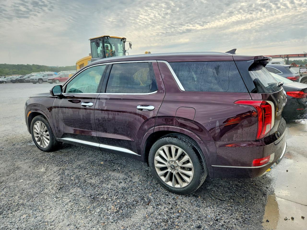 2020 Hyundai Palisade Limited Burgundy vin: KM8R54HE6LU074547