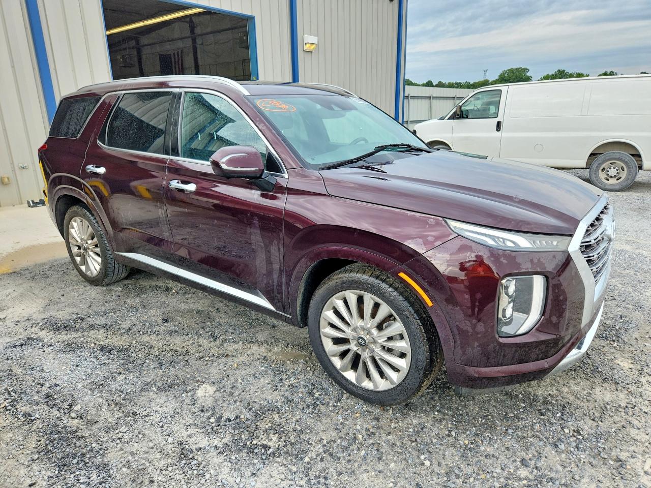 2020 Hyundai Palisade Limited Burgundy vin: KM8R54HE6LU074547