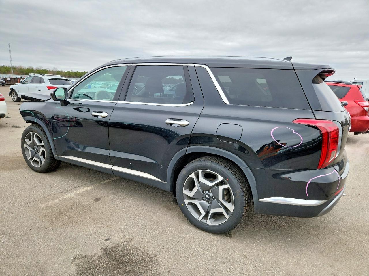 2023 Hyundai Palisade Limited Black vin: KM8R5DGE0PU503169