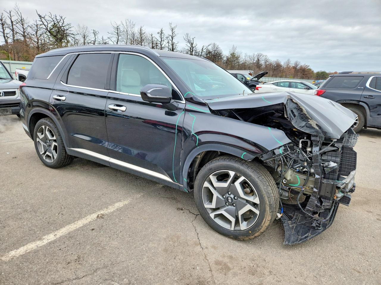 2023 Hyundai Palisade Limited Black vin: KM8R5DGE0PU503169