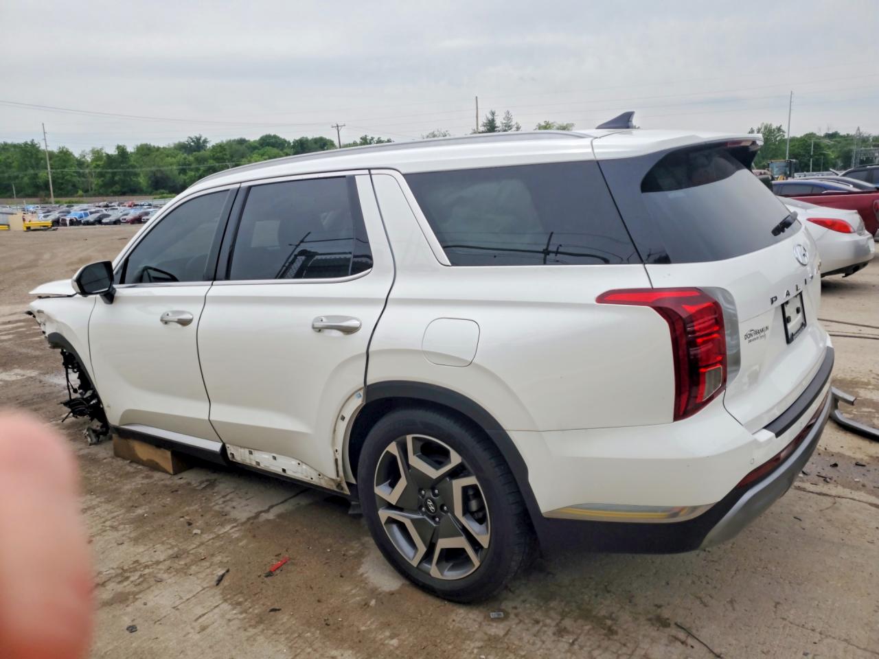 2023 Hyundai Palisade Limited Белый vin: KM8R5DGE1PU594887