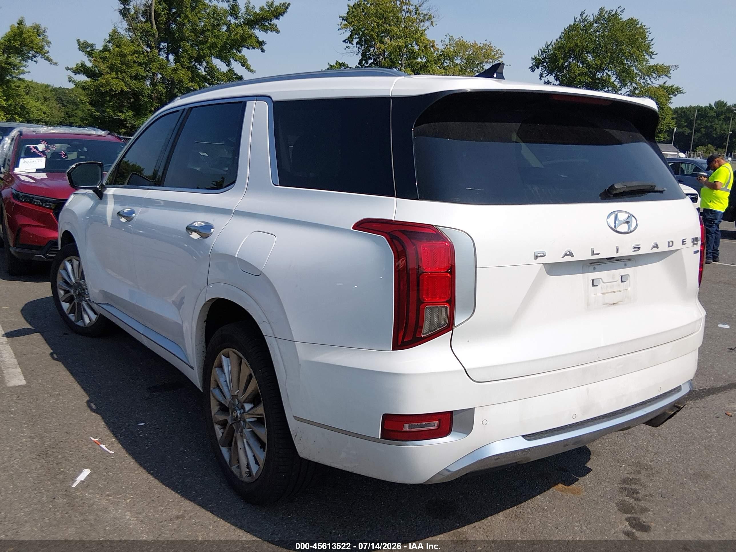 2020 Hyundai Palisade Limited White vin: KM8R5DHE1LU103324
