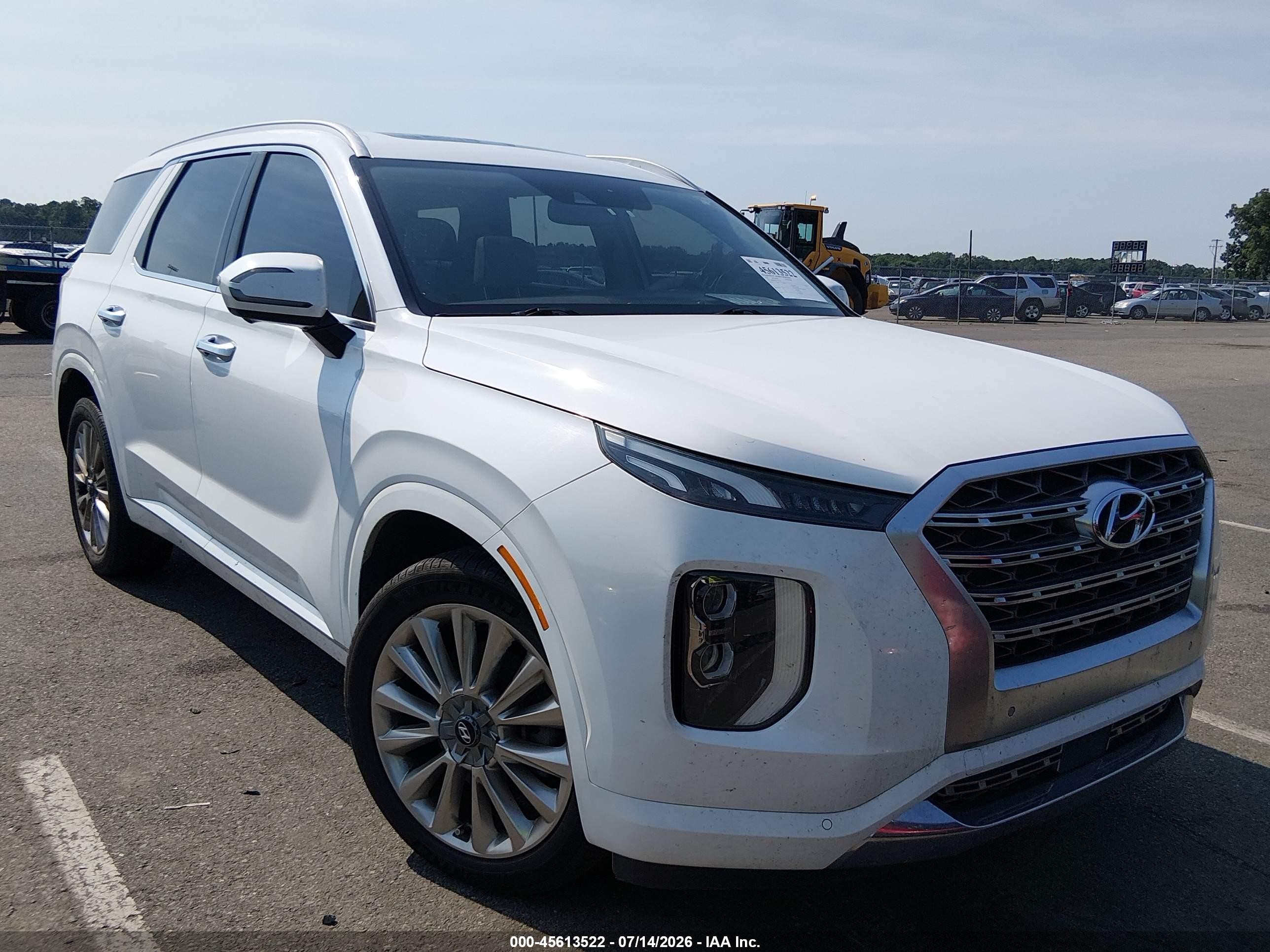 2020 Hyundai Palisade Limited White vin: KM8R5DHE1LU103324