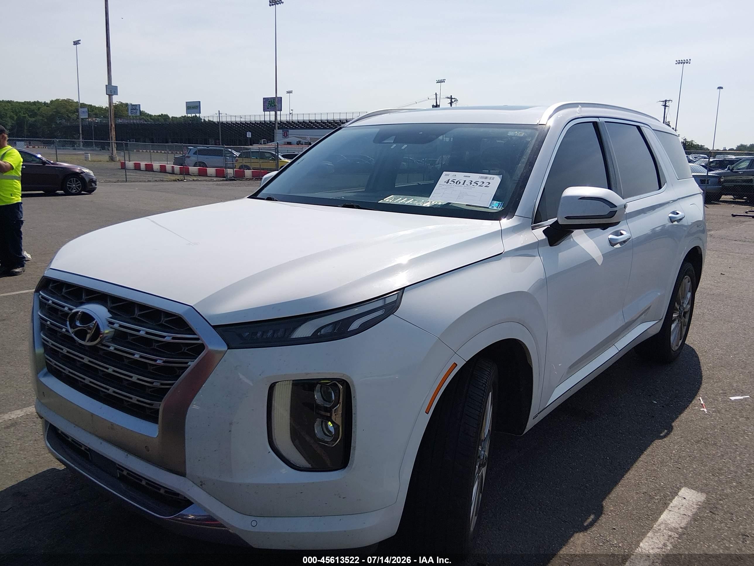 2020 Hyundai Palisade Limited White vin: KM8R5DHE1LU103324