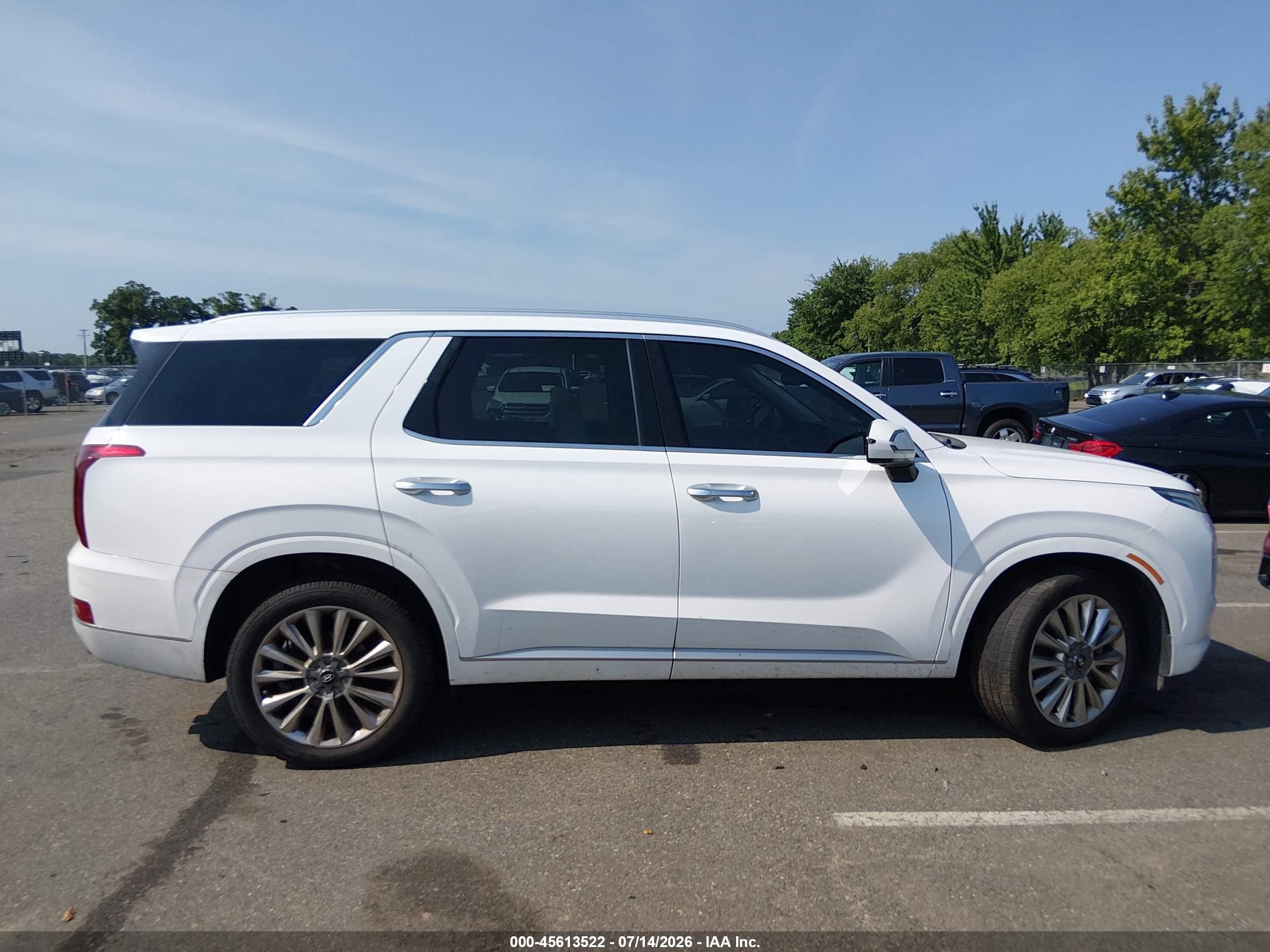 2020 Hyundai Palisade Limited White vin: KM8R5DHE1LU103324