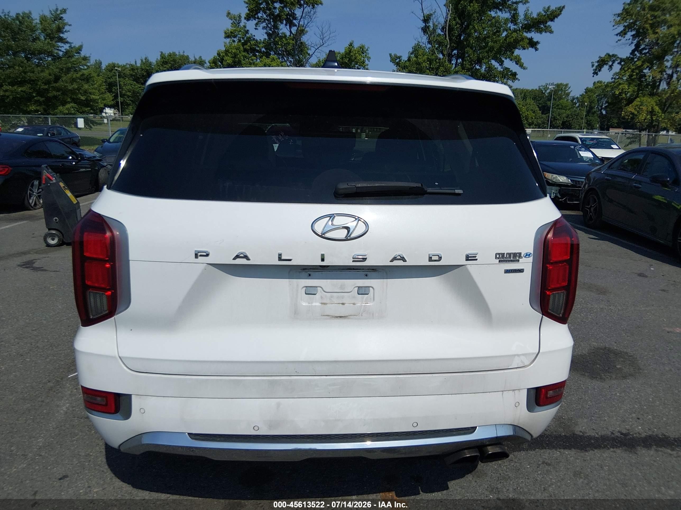 2020 Hyundai Palisade Limited White vin: KM8R5DHE1LU103324