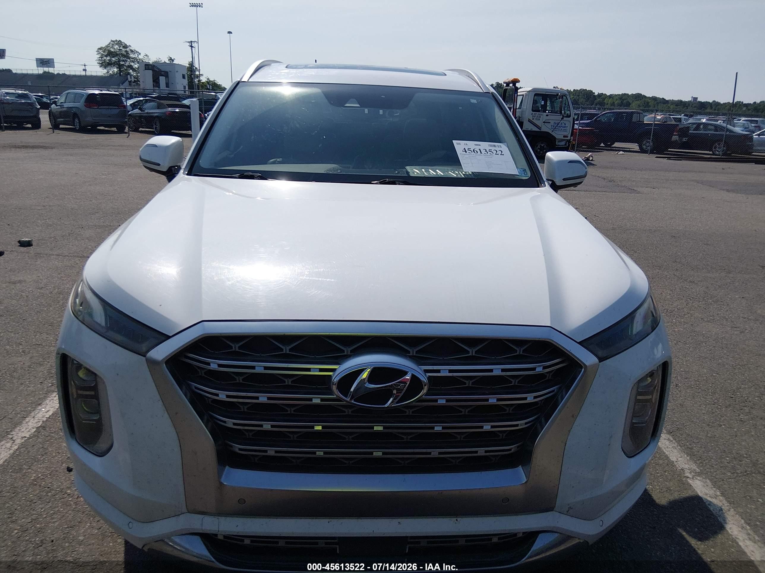 2020 Hyundai Palisade Limited White vin: KM8R5DHE1LU103324