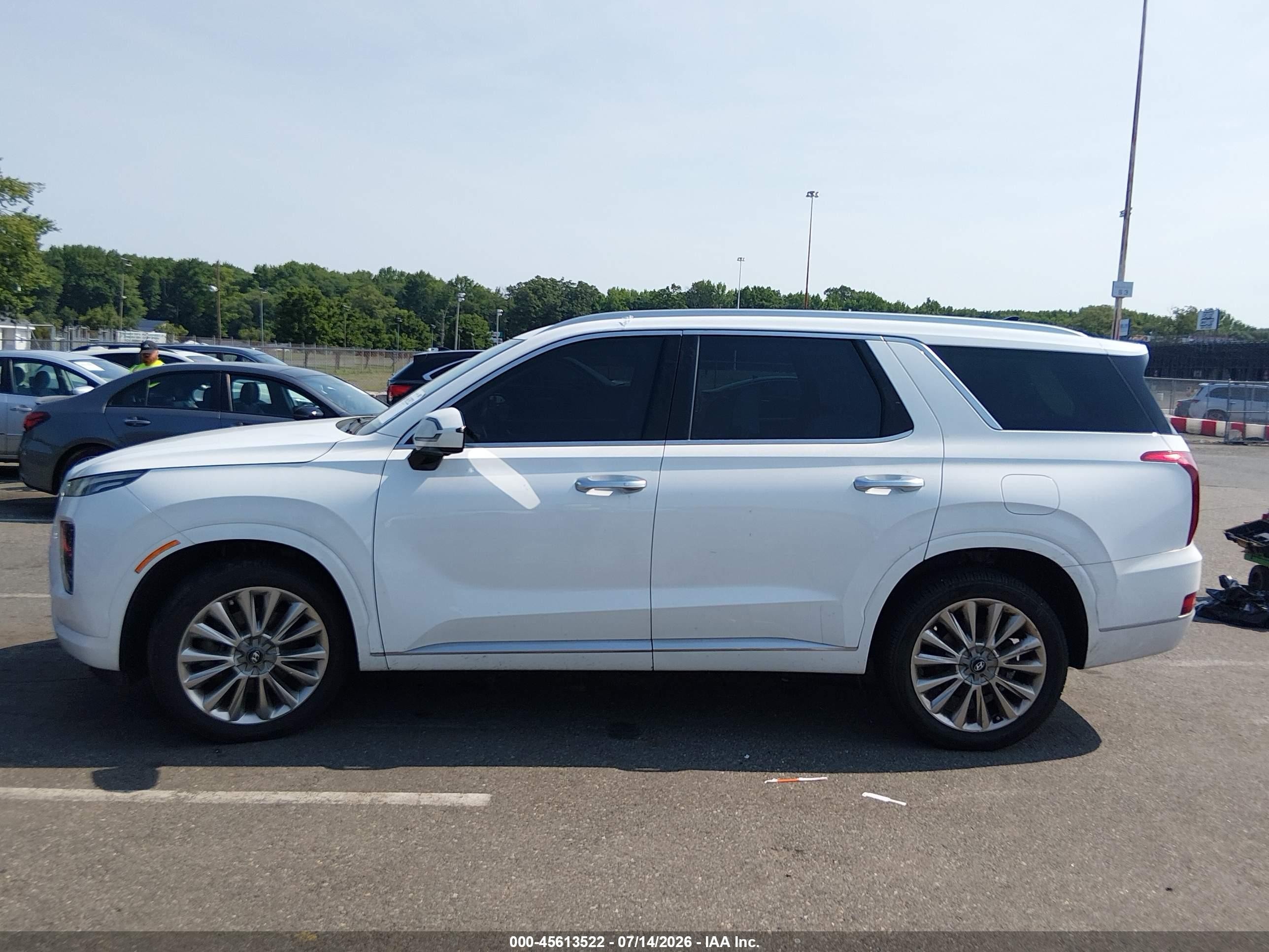 2020 Hyundai Palisade Limited White vin: KM8R5DHE1LU103324