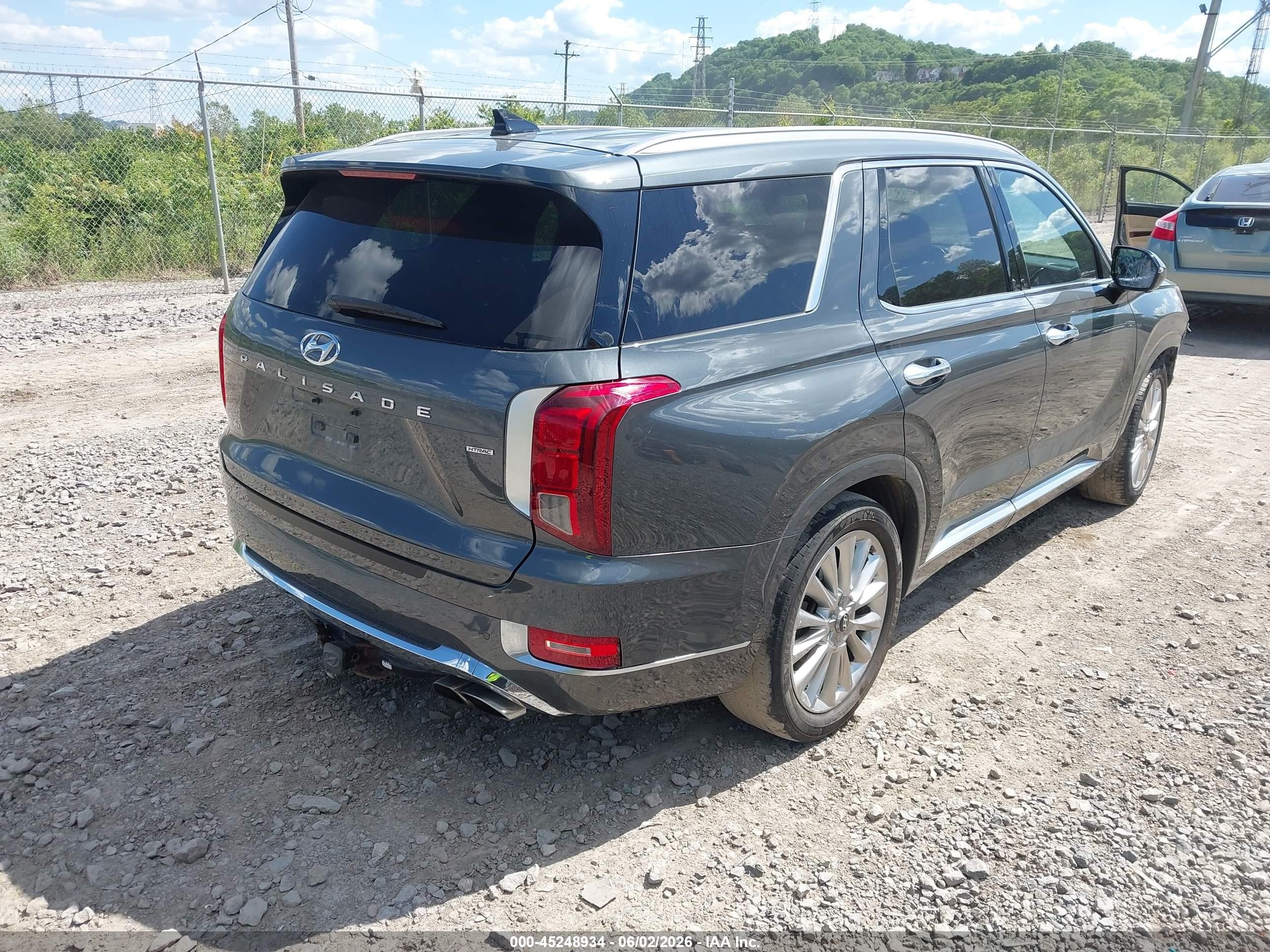 2020 Hyundai Palisade Limited Серый vin: KM8R5DHE1LU106370